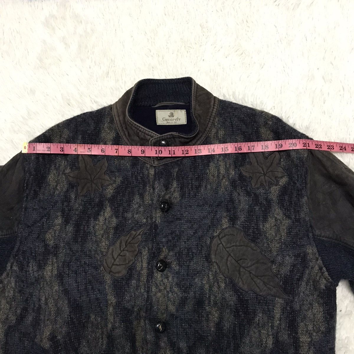 Other Gentryfy Leaf Mohair Alpaca Jacket Made in Italy Size US M / EU 48-50 / 2 - 19 Thumbnail