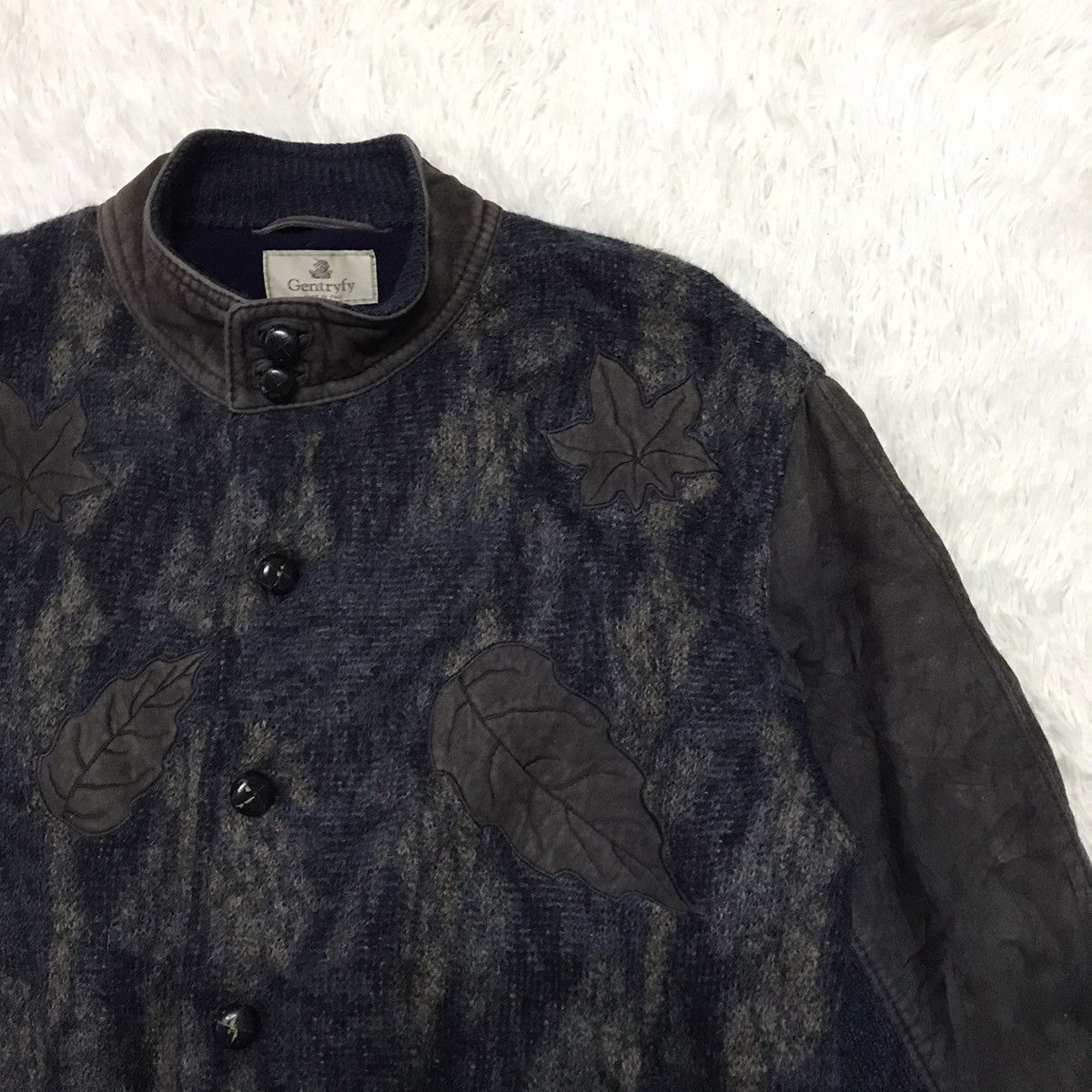 Other Gentryfy Leaf Mohair Alpaca Jacket Made in Italy Size US M / EU 48-50 / 2 - 4 Thumbnail
