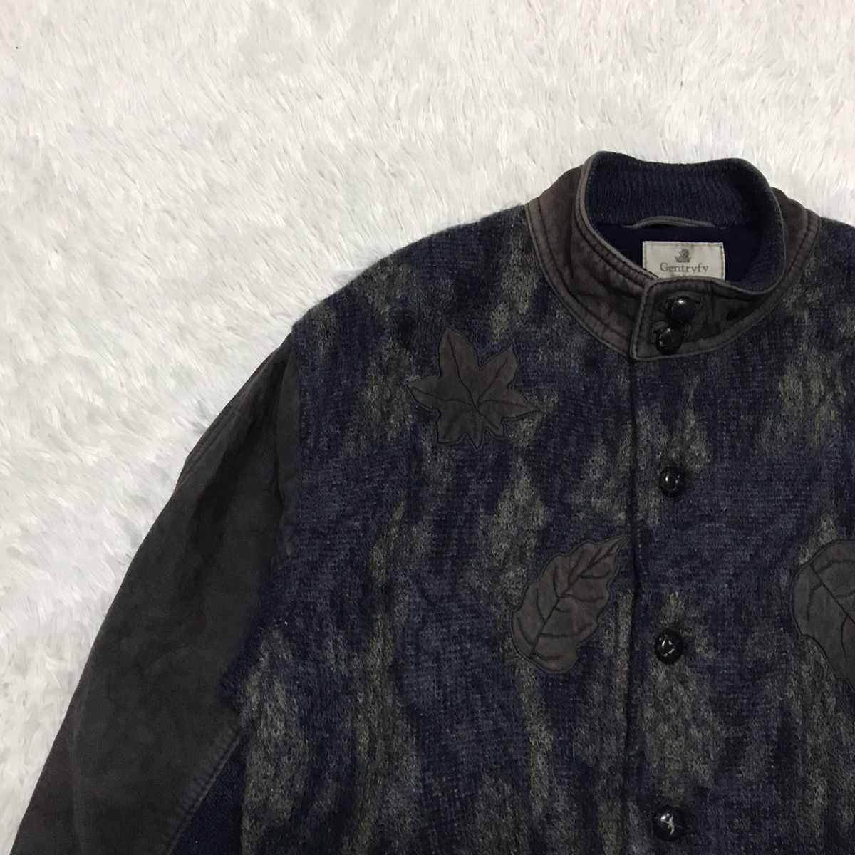 Other Gentryfy Leaf Mohair Alpaca Jacket Made in Italy Size US M / EU 48-50 / 2 - 3 Thumbnail