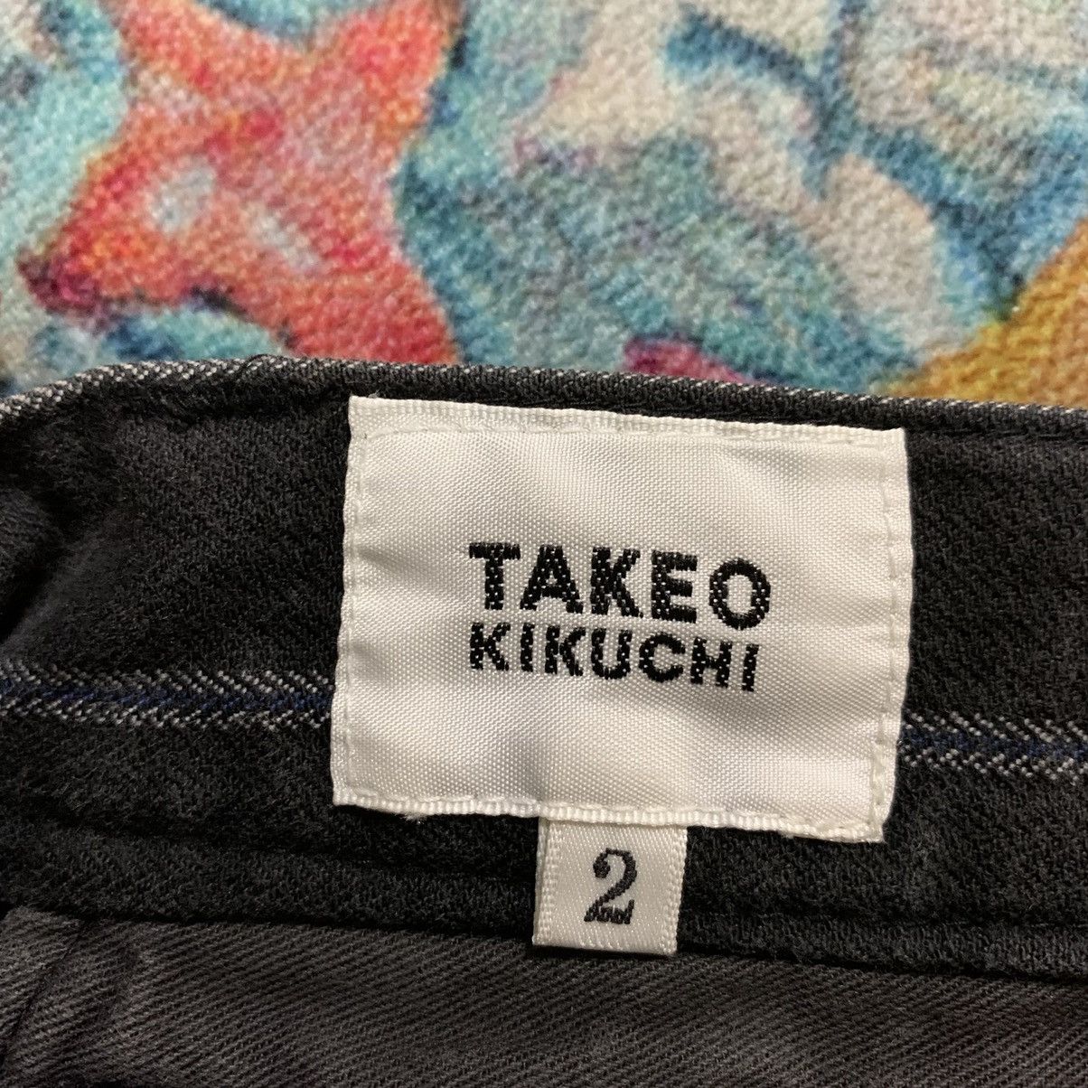 Takeo Kikuchi × Vintage Vintage Designer Takeo Kikuchi Black Striped Jeans Size US 30 / EU 46 - 13 Thumbnail