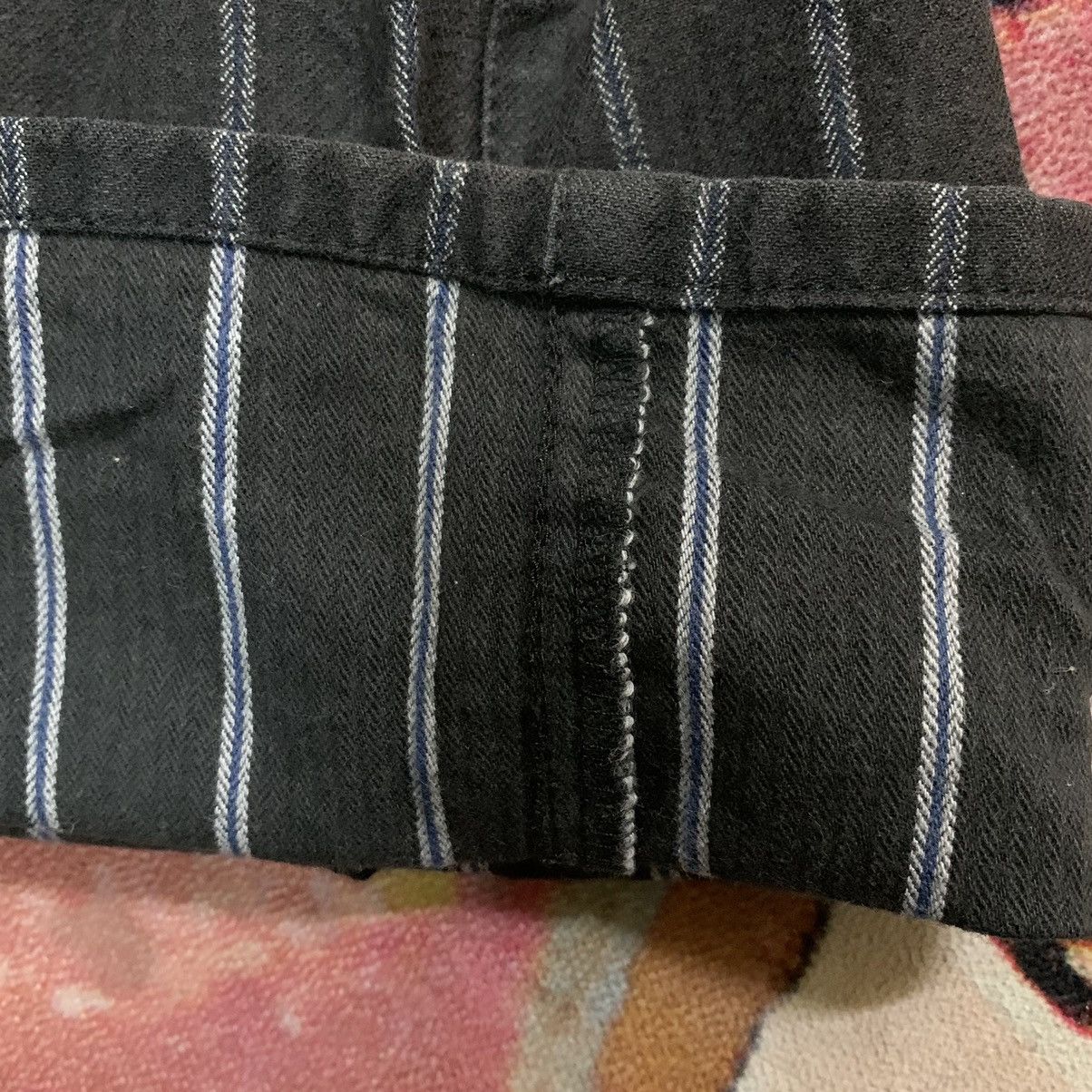 Takeo Kikuchi × Vintage Vintage Designer Takeo Kikuchi Black Striped Jeans Size US 30 / EU 46 - 11 Thumbnail