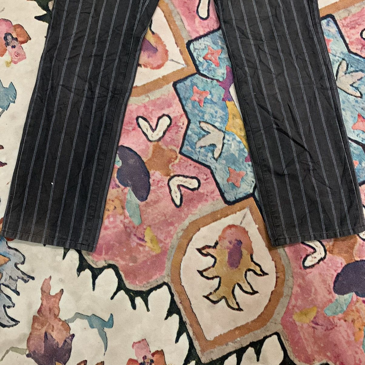 Takeo Kikuchi × Vintage Vintage Designer Takeo Kikuchi Black Striped Jeans Size US 30 / EU 46 - 5 Thumbnail