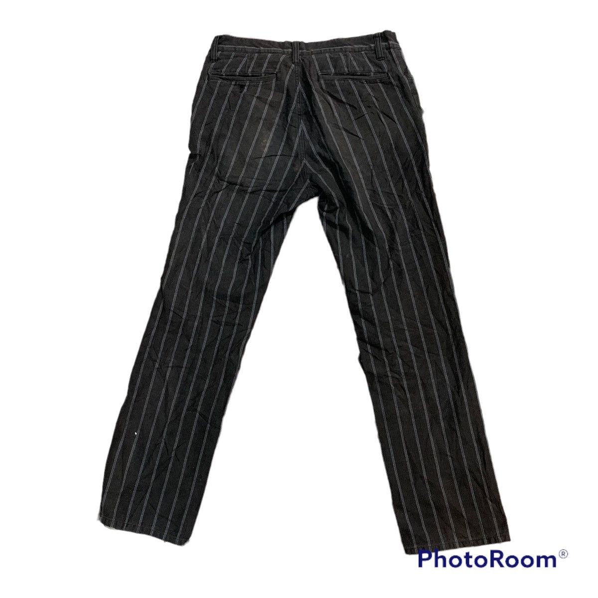 Takeo Kikuchi × Vintage Vintage Designer Takeo Kikuchi Black Striped Jeans Size US 30 / EU 46 - 2 Thumbnail