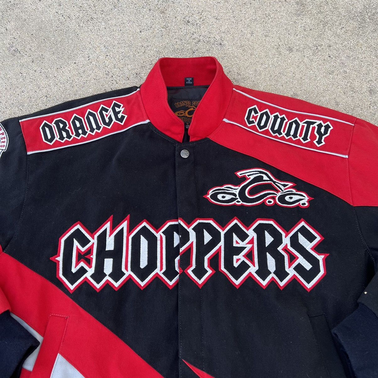 Vintage Vintage Orange County Choppers Embroidered Biker Jacket Size US M / EU 48-50 / 2 - 2 Thumbnail