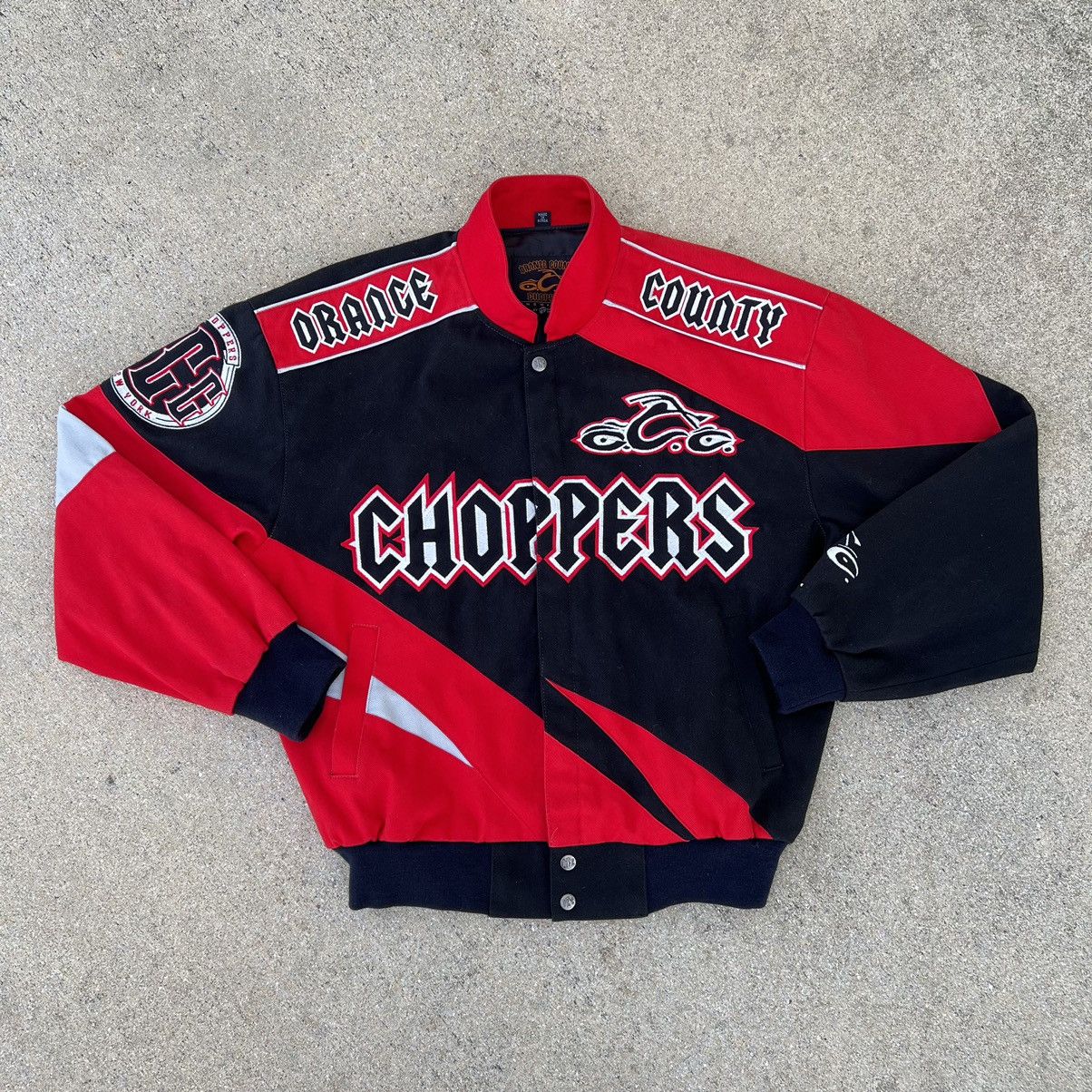 Vintage Vintage Orange County Choppers Embroidered Biker Jacket Size US M / EU 48-50 / 2 - 1 Thumbnail