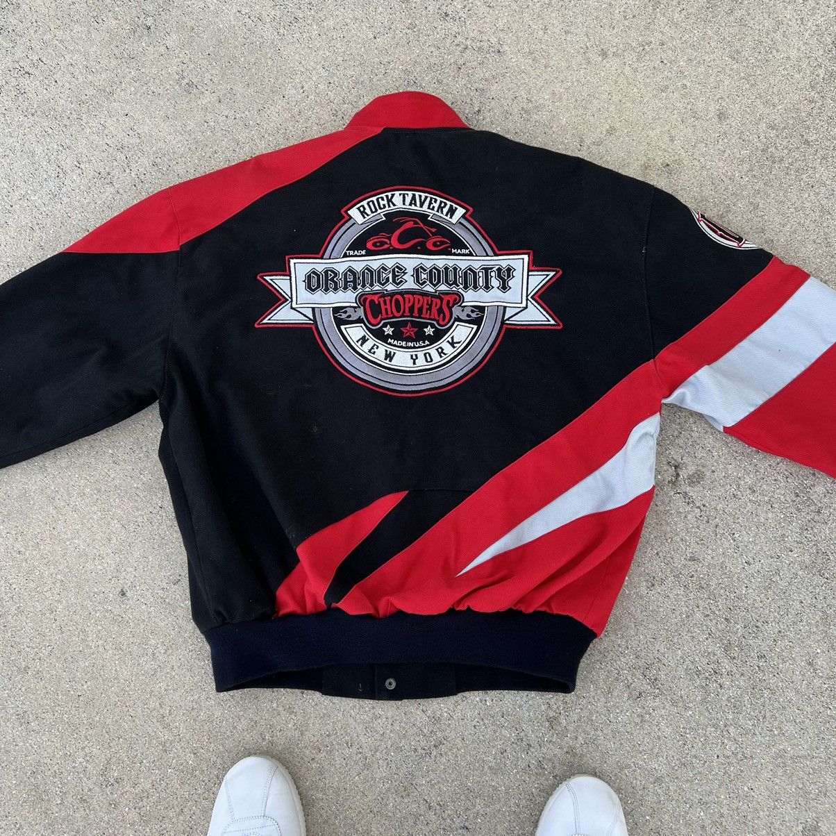 Vintage Vintage Orange County Choppers Embroidered Biker Jacket Size US M / EU 48-50 / 2 - 7 Thumbnail