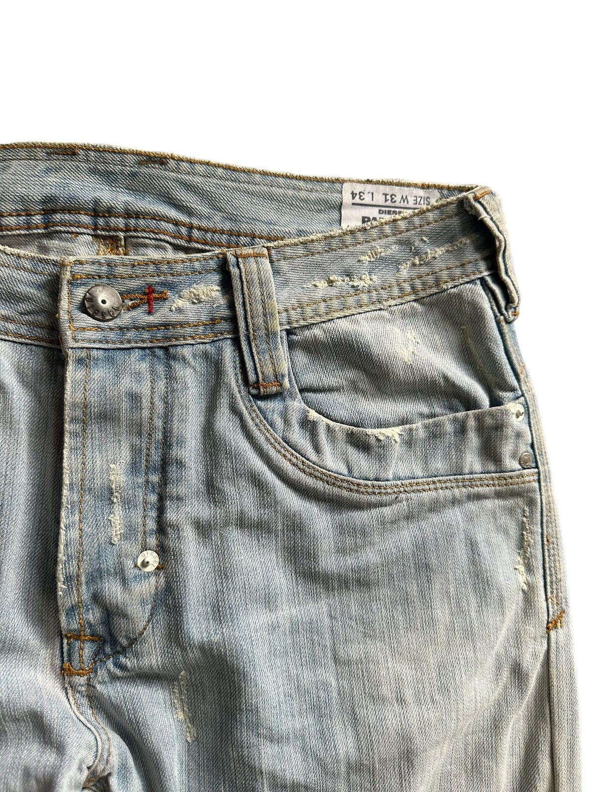 Diesel FW06 Diesel Paddom blue washed denim Size US 33 - 5 Thumbnail
