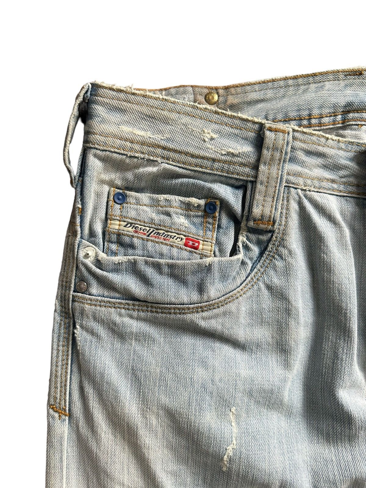 Diesel FW06 Diesel Paddom blue washed denim Size US 33 - 4 Thumbnail