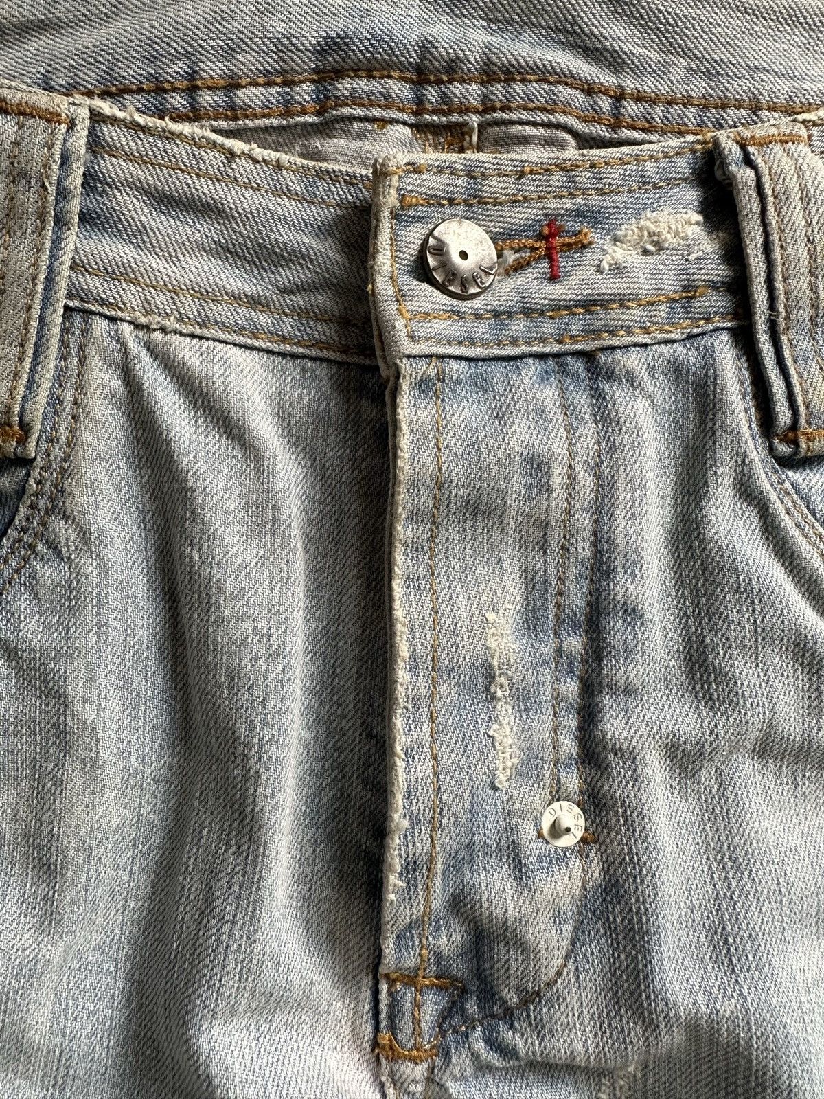 Diesel FW06 Diesel Paddom blue washed denim Size US 33 - 10 Thumbnail