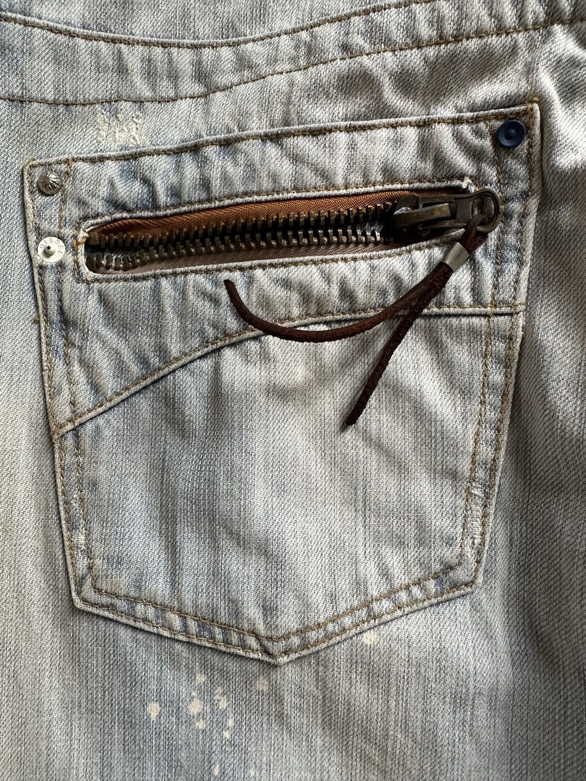 Diesel FW06 Diesel Paddom blue washed denim Size US 33 - 16 Thumbnail