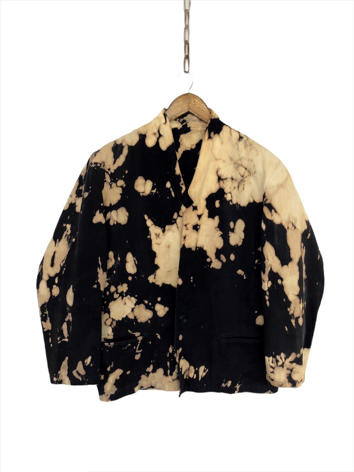 Yohji Yamamoto OG Yohji Yamamoto Men Acid Wash Button Coat Jacket Size US L / EU 52-54 / 3 - 2 Thumbnail
