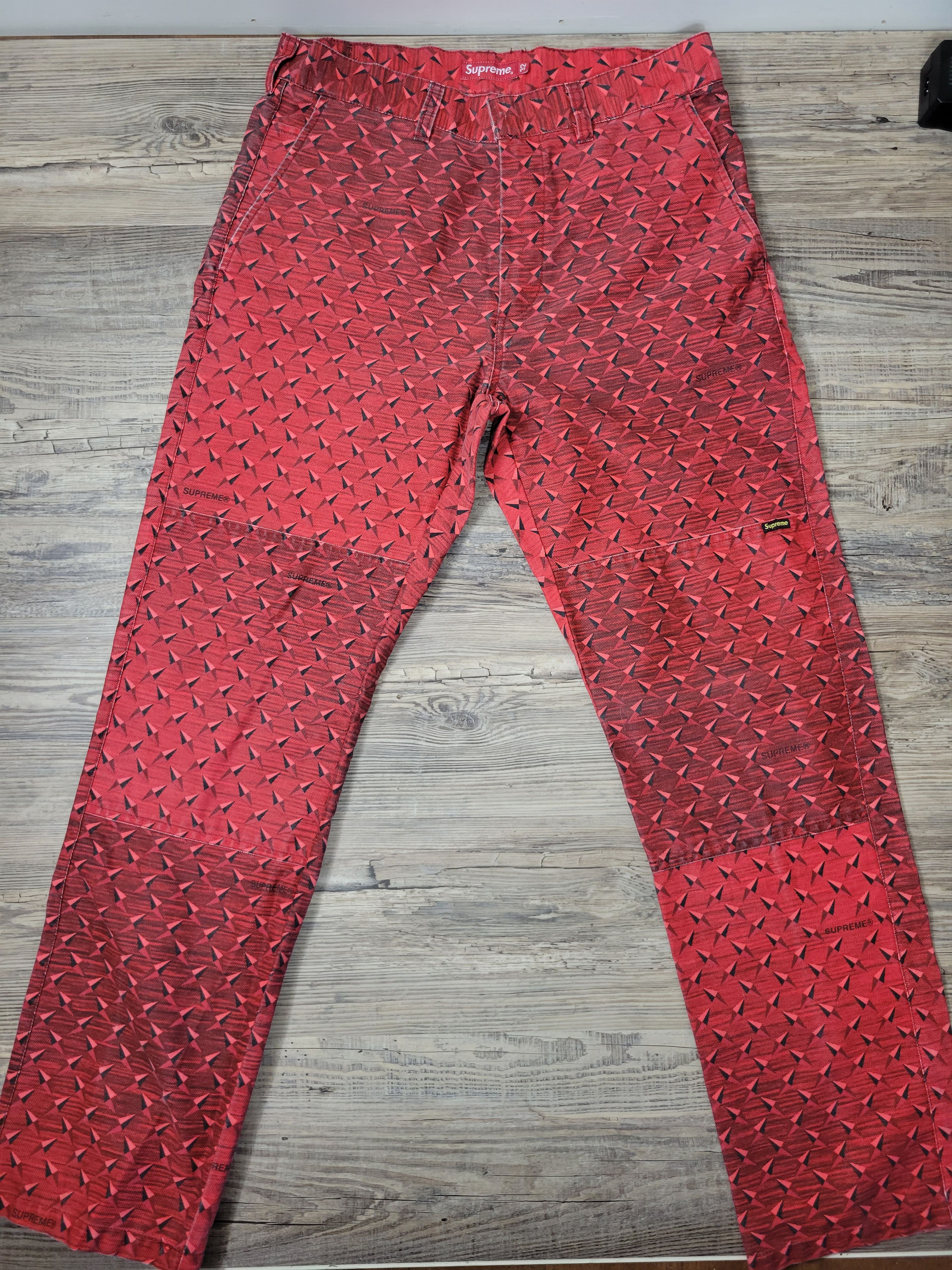 Supreme Supreme Diamond Plate Double Knee work pant | Grailed