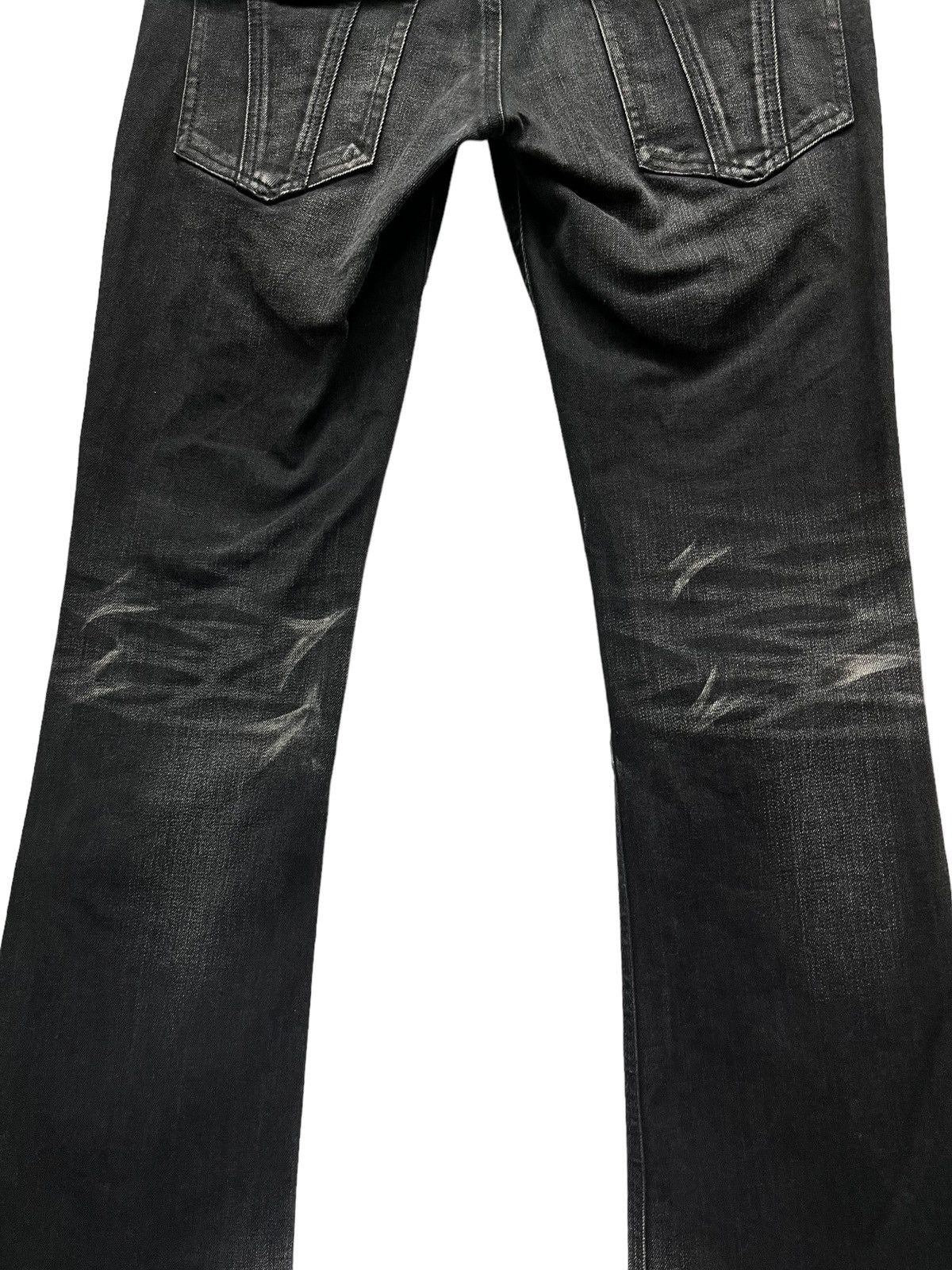 Michel Klein 90’s MICHEL KLEIN HOMME Stretch Denim Punk Whiskered Flare💥 Size US 30 / EU 46 - 8 Thumbnail