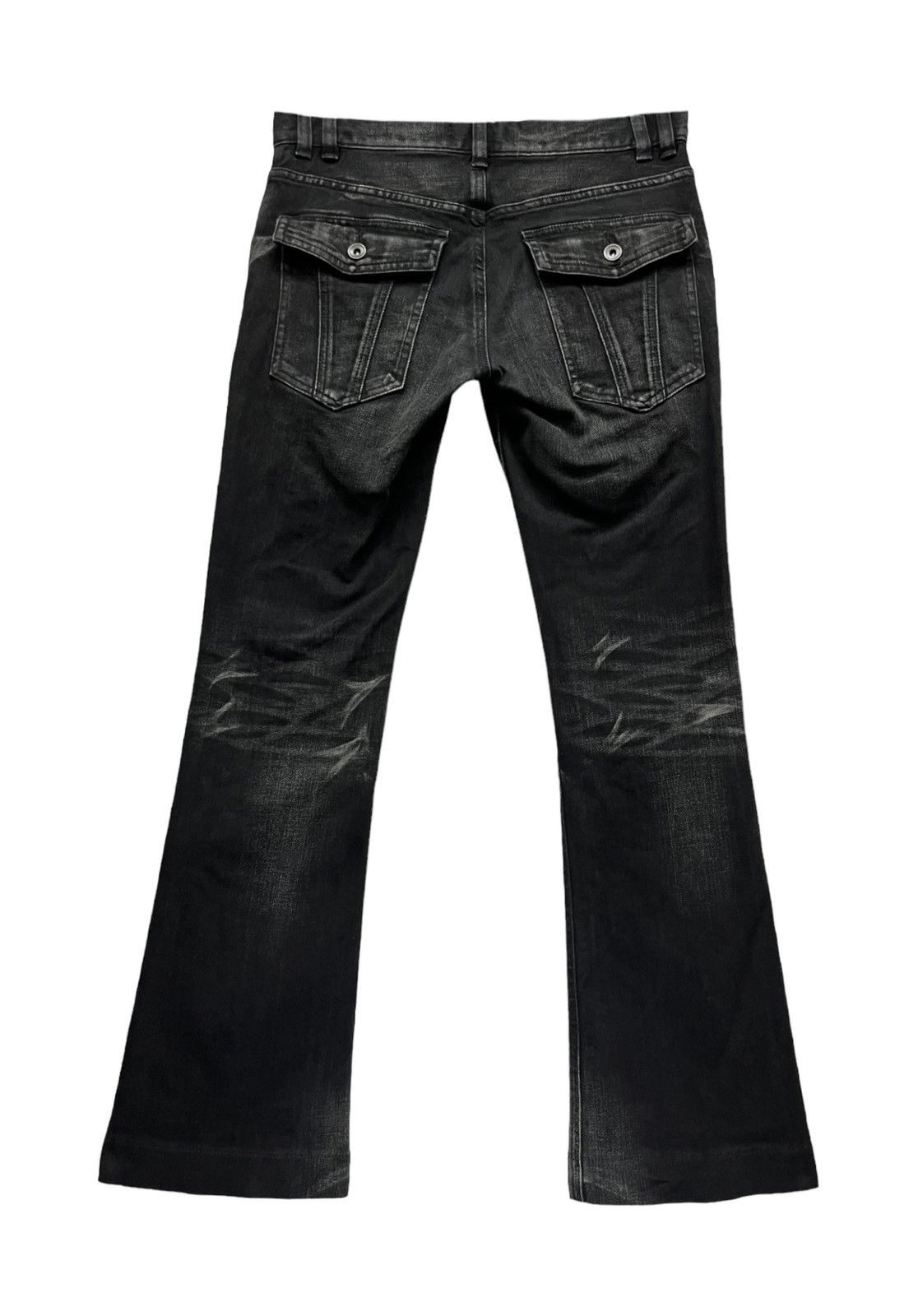 Michel Klein 90’s MICHEL KLEIN HOMME Stretch Denim Punk Whiskered Flare💥 Size US 30 / EU 46 - 7 Thumbnail