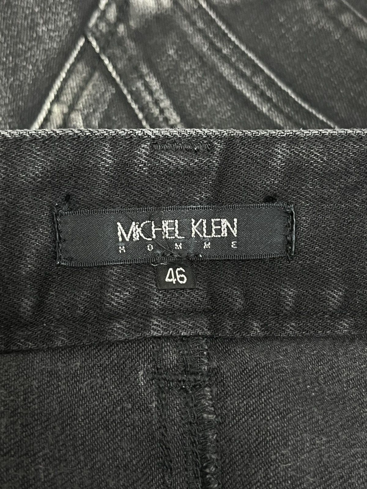 Michel Klein 90’s MICHEL KLEIN HOMME Stretch Denim Punk Whiskered Flare💥 Size US 30 / EU 46 - 10 Thumbnail
