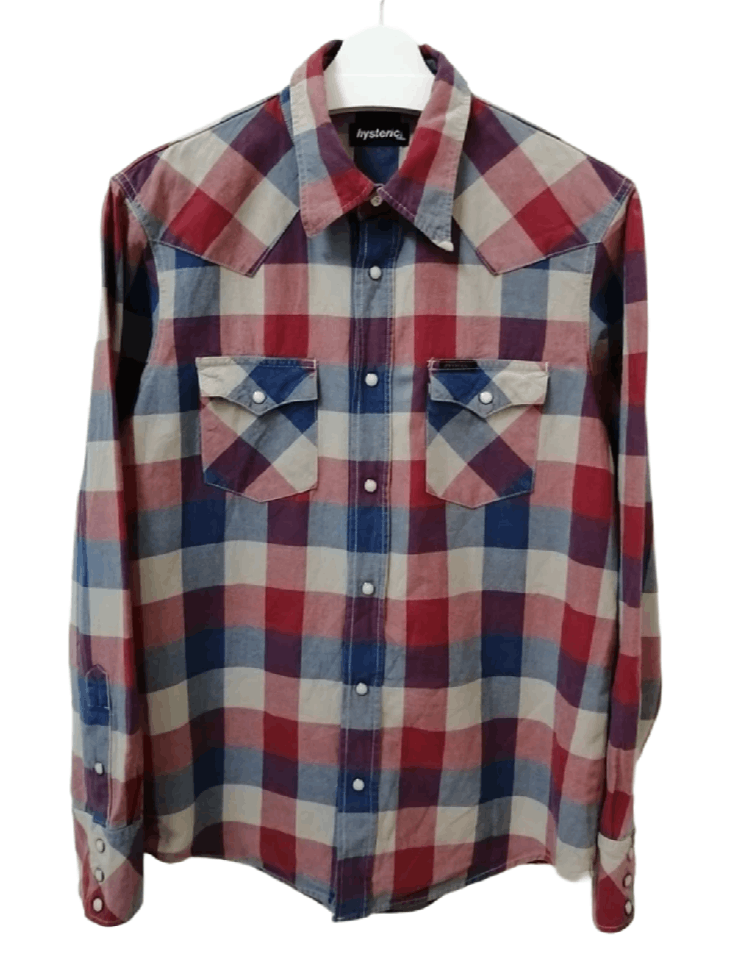 Hysteric Glamour Vintage Hysteric Glamour Long Sleeve Shirt Made In Japan Size US M / EU 48-50 / 2 - 1 Thumbnail