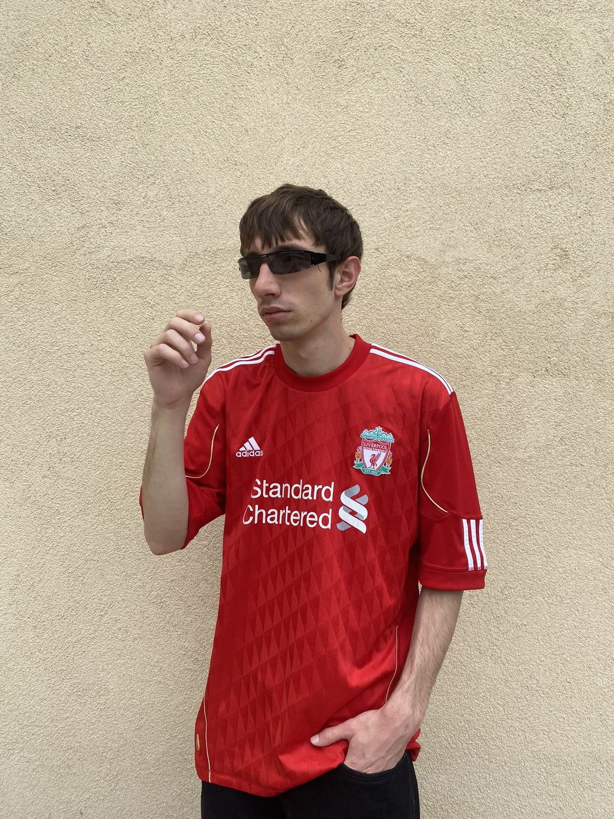Adidas Vintage BLOKCORE Liverpool Adidas 2011 2012 jersey Size US XL / EU 56 / 4 - 1 Thumbnail