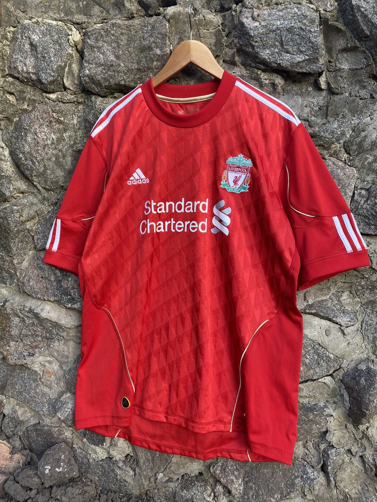 Adidas Vintage BLOKCORE Liverpool Adidas 2011 2012 jersey Size US XL / EU 56 / 4 - 4 Thumbnail