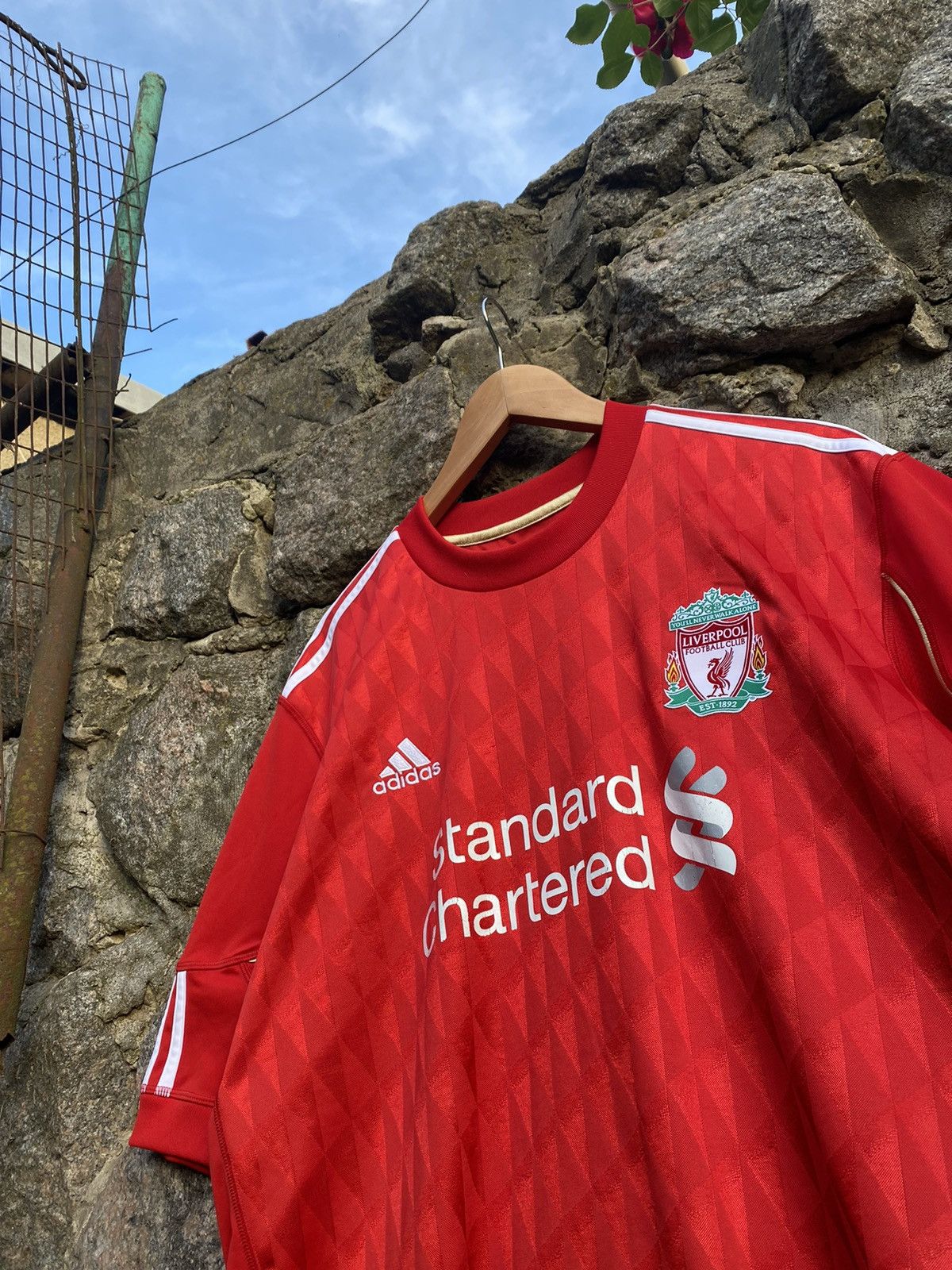Adidas Vintage BLOKCORE Liverpool Adidas 2011 2012 jersey Size US XL / EU 56 / 4 - 2 Thumbnail