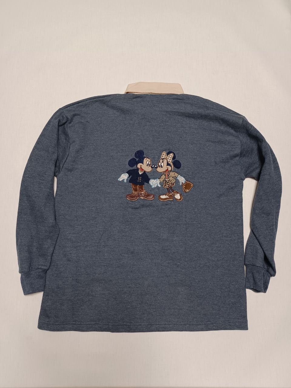 Disney 80-s 90-s vintage warm rugby hoodie biglogo Mickey Mouse Size US XL / EU 56 / 4 - 1 Thumbnail