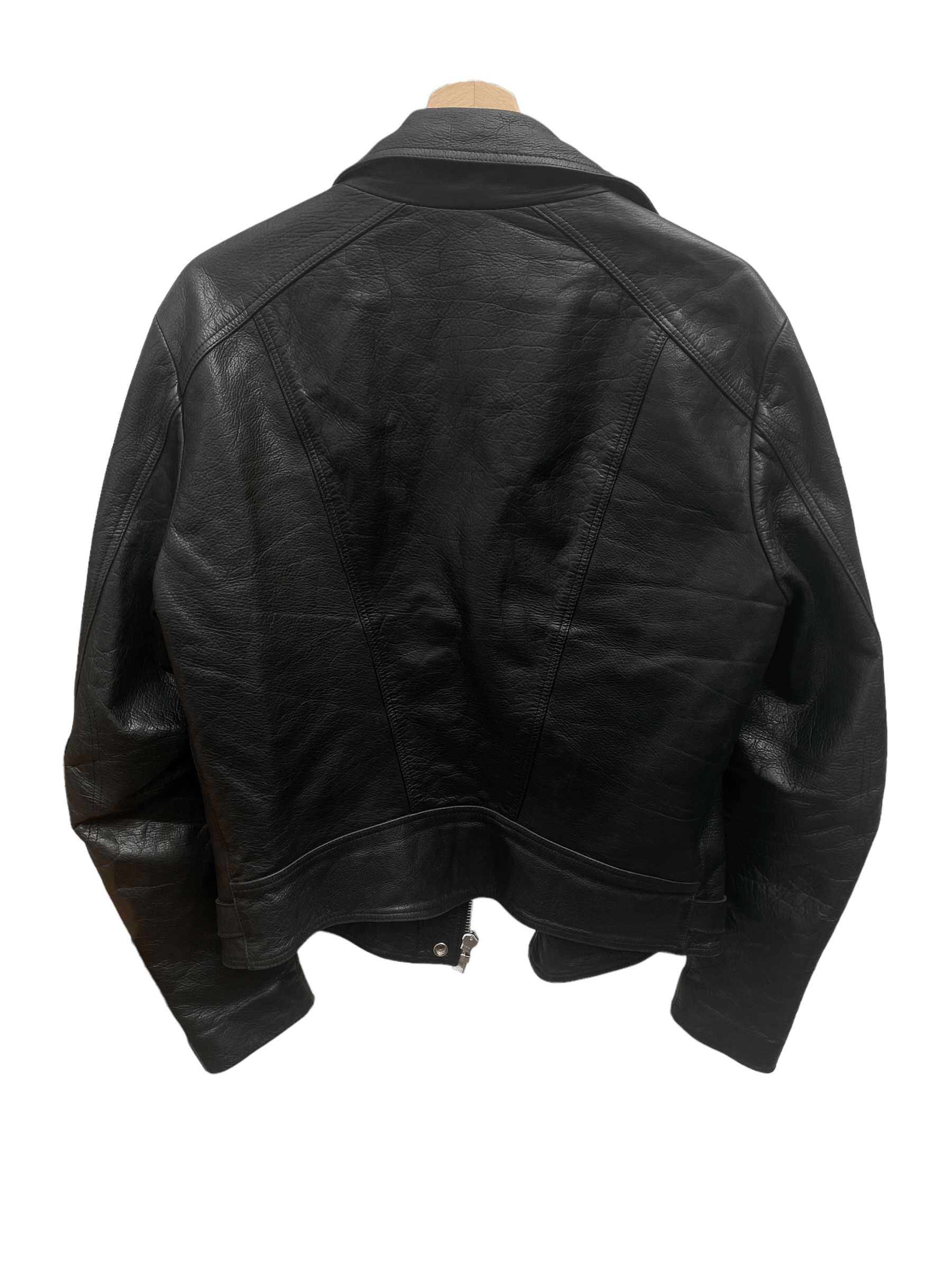 Sandro Black Biker Leather Jacket Size US M / EU 48-50 / 2 - 4 Thumbnail