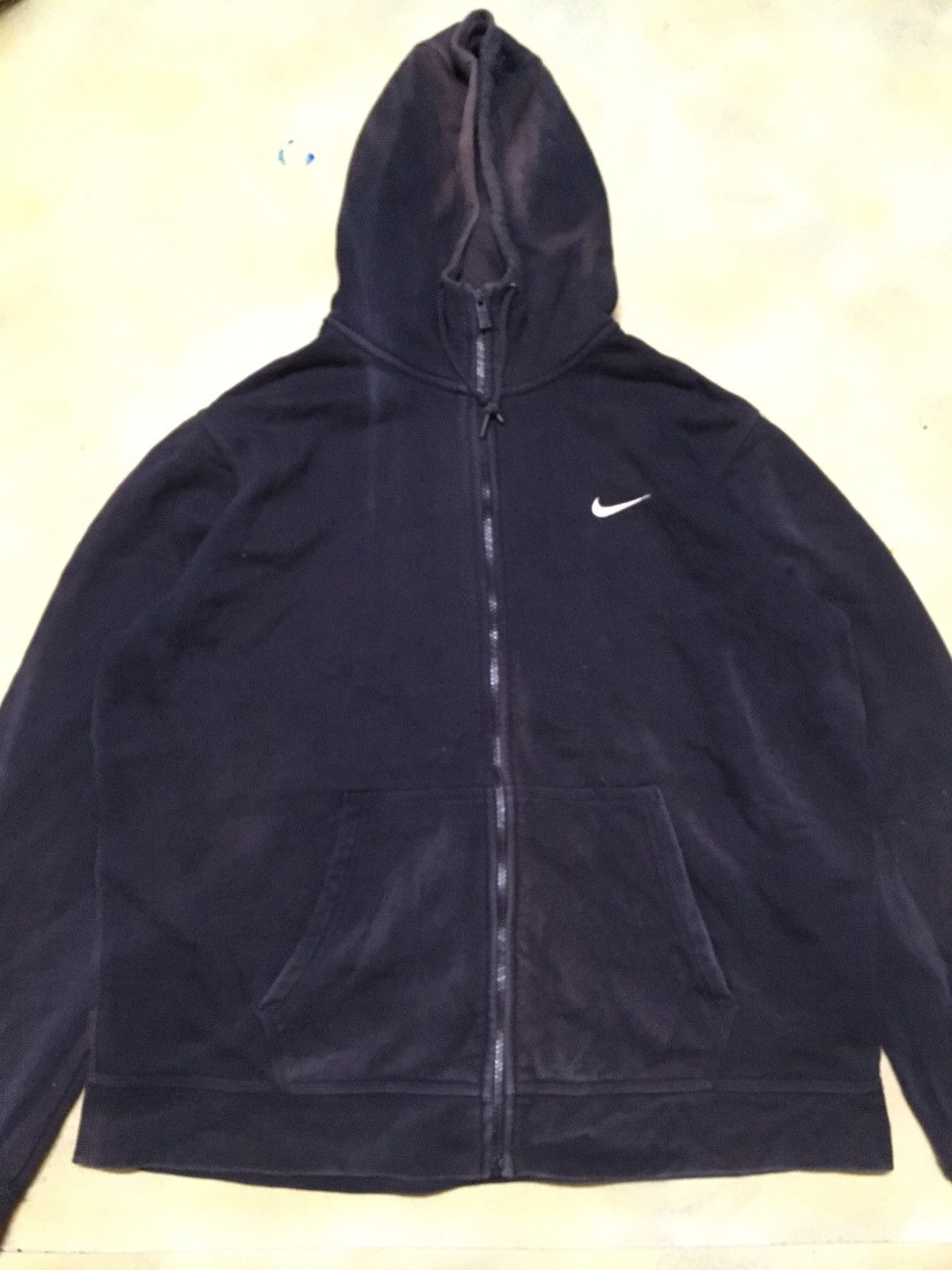 Nike Nike Small Logo Zipper Hoodie Sun Faded Size US XL / EU 56 / 4 - 3 Thumbnail