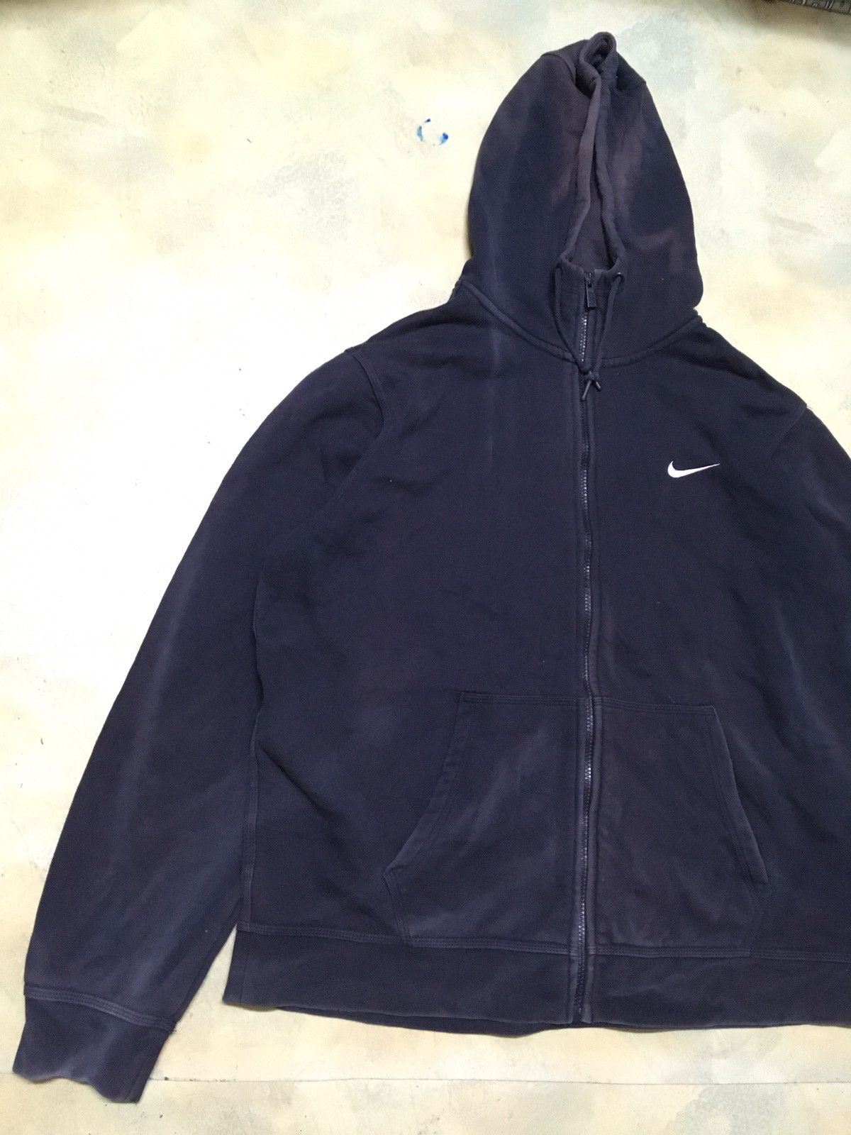 Nike Nike Small Logo Zipper Hoodie Sun Faded Size US XL / EU 56 / 4 - 4 Thumbnail