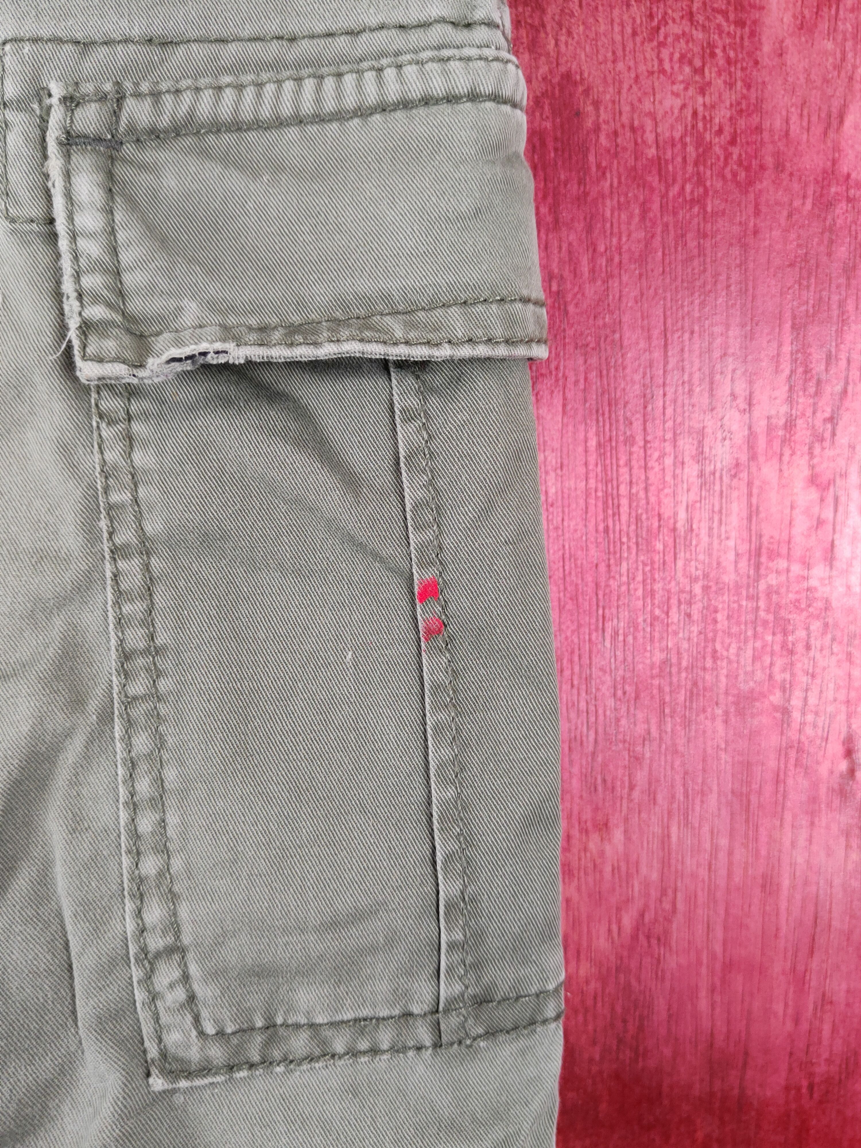 Japanese Brand X'tyle Army Green Multi Pocket Tactical Cargo Pants #S435 Size US 34 / EU 50 - 6 Thumbnail