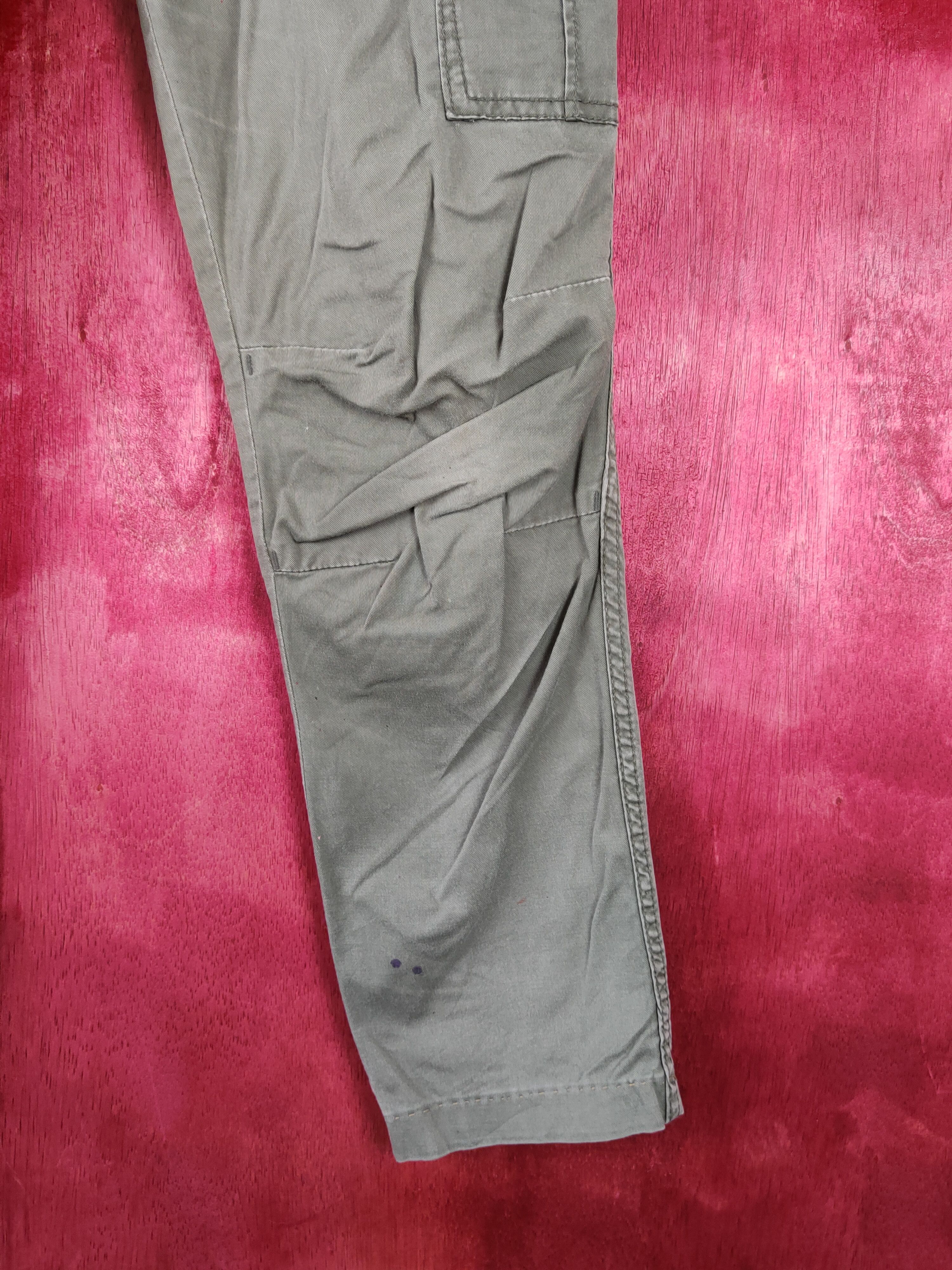 Japanese Brand X'tyle Army Green Multi Pocket Tactical Cargo Pants #S435 Size US 34 / EU 50 - 7 Thumbnail