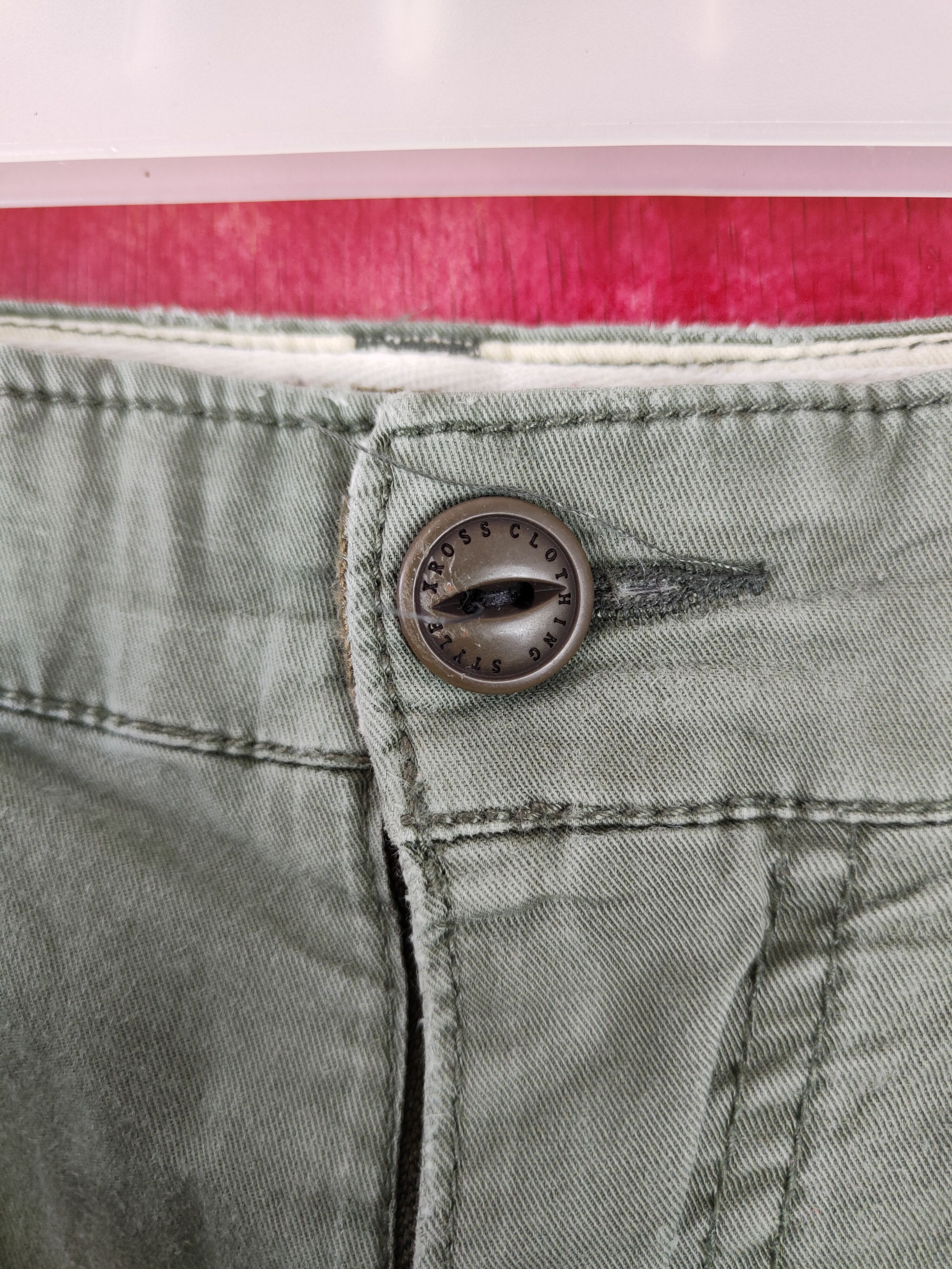 Japanese Brand X'tyle Army Green Multi Pocket Tactical Cargo Pants #S435 Size US 34 / EU 50 - 13 Thumbnail