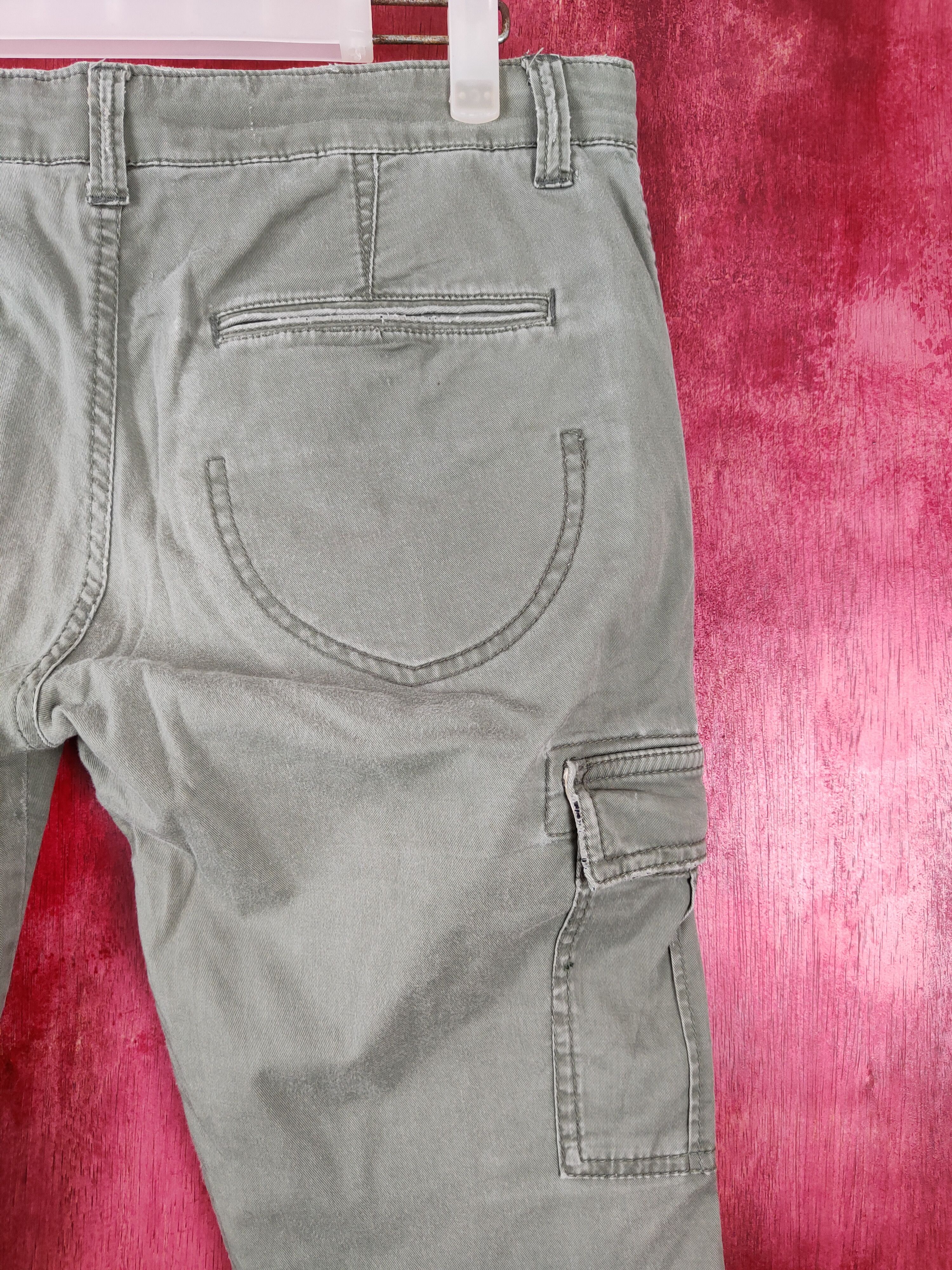 Japanese Brand X'tyle Army Green Multi Pocket Tactical Cargo Pants #S435 Size US 34 / EU 50 - 11 Thumbnail
