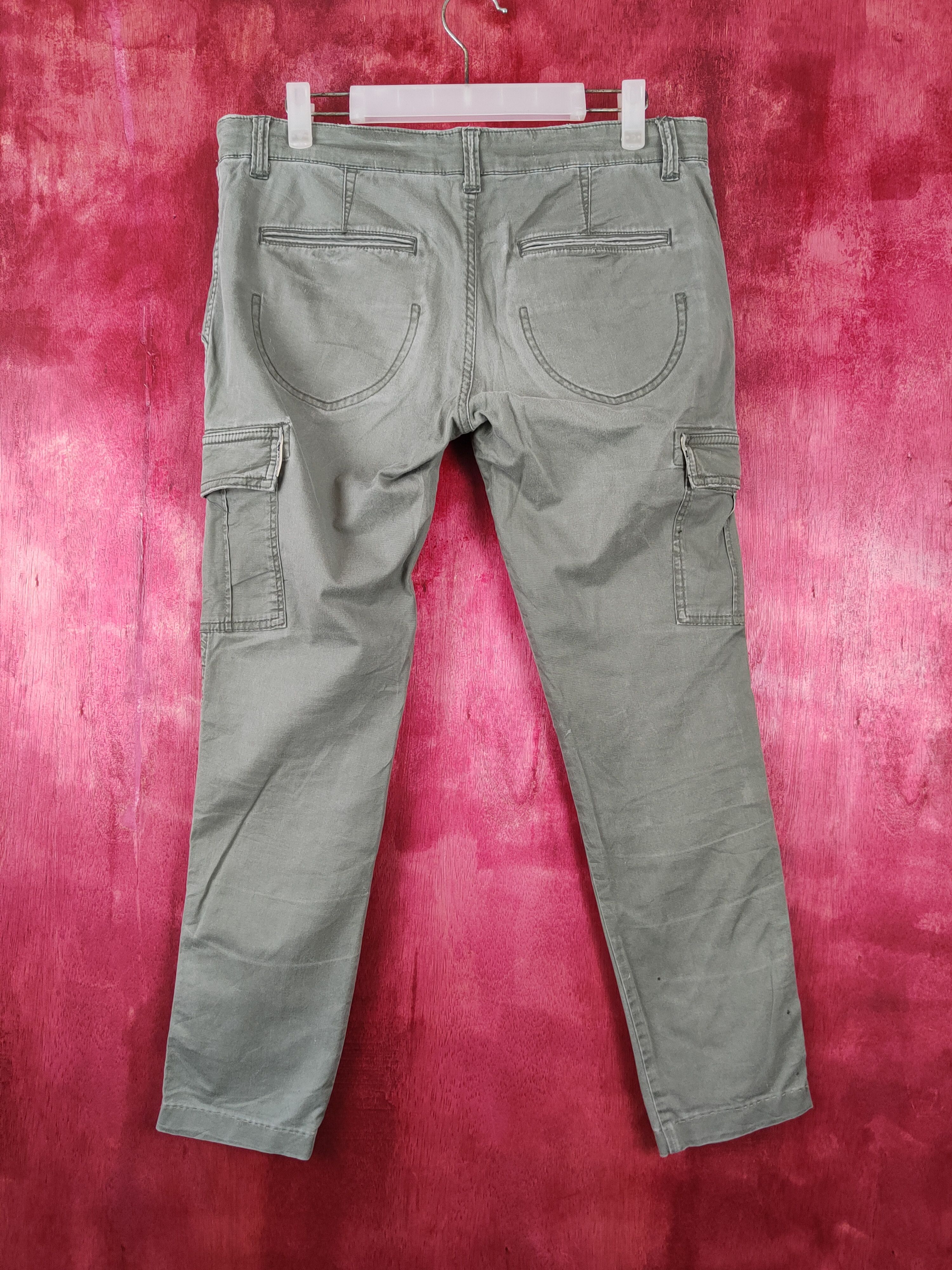 Japanese Brand X'tyle Army Green Multi Pocket Tactical Cargo Pants #S435 Size US 34 / EU 50 - 8 Thumbnail