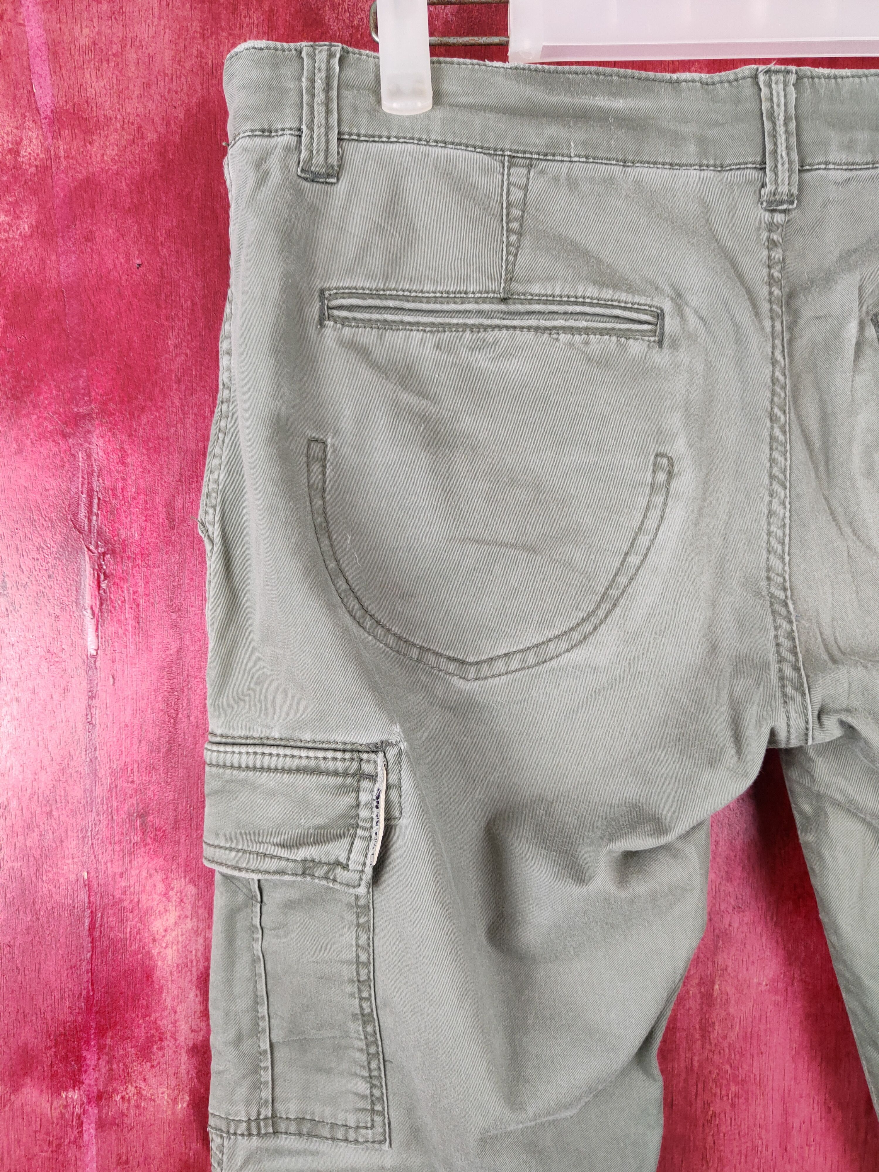 Japanese Brand X'tyle Army Green Multi Pocket Tactical Cargo Pants #S435 Size US 34 / EU 50 - 9 Thumbnail