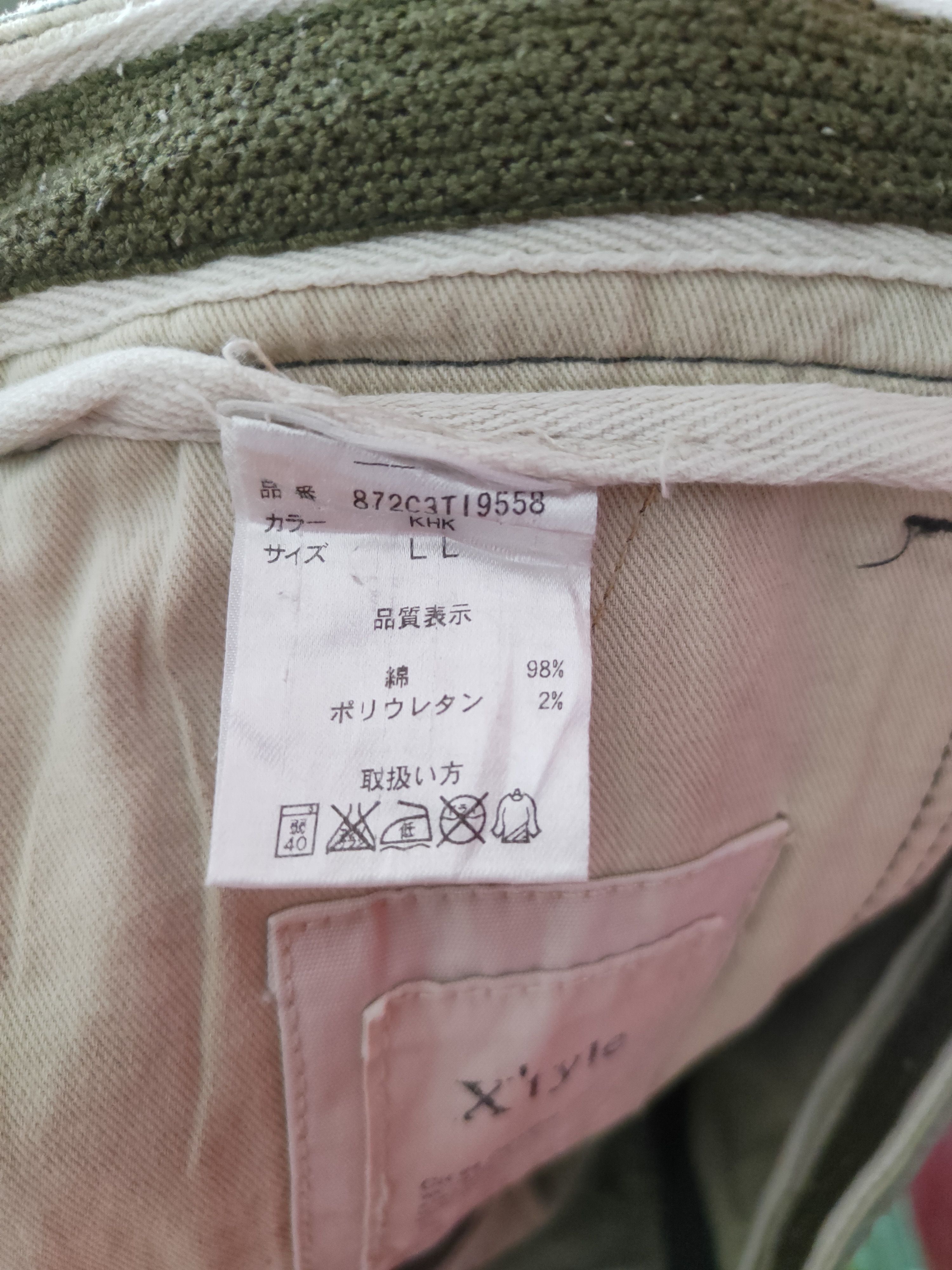 Japanese Brand X'tyle Army Green Multi Pocket Tactical Cargo Pants #S435 Size US 34 / EU 50 - 16 Thumbnail