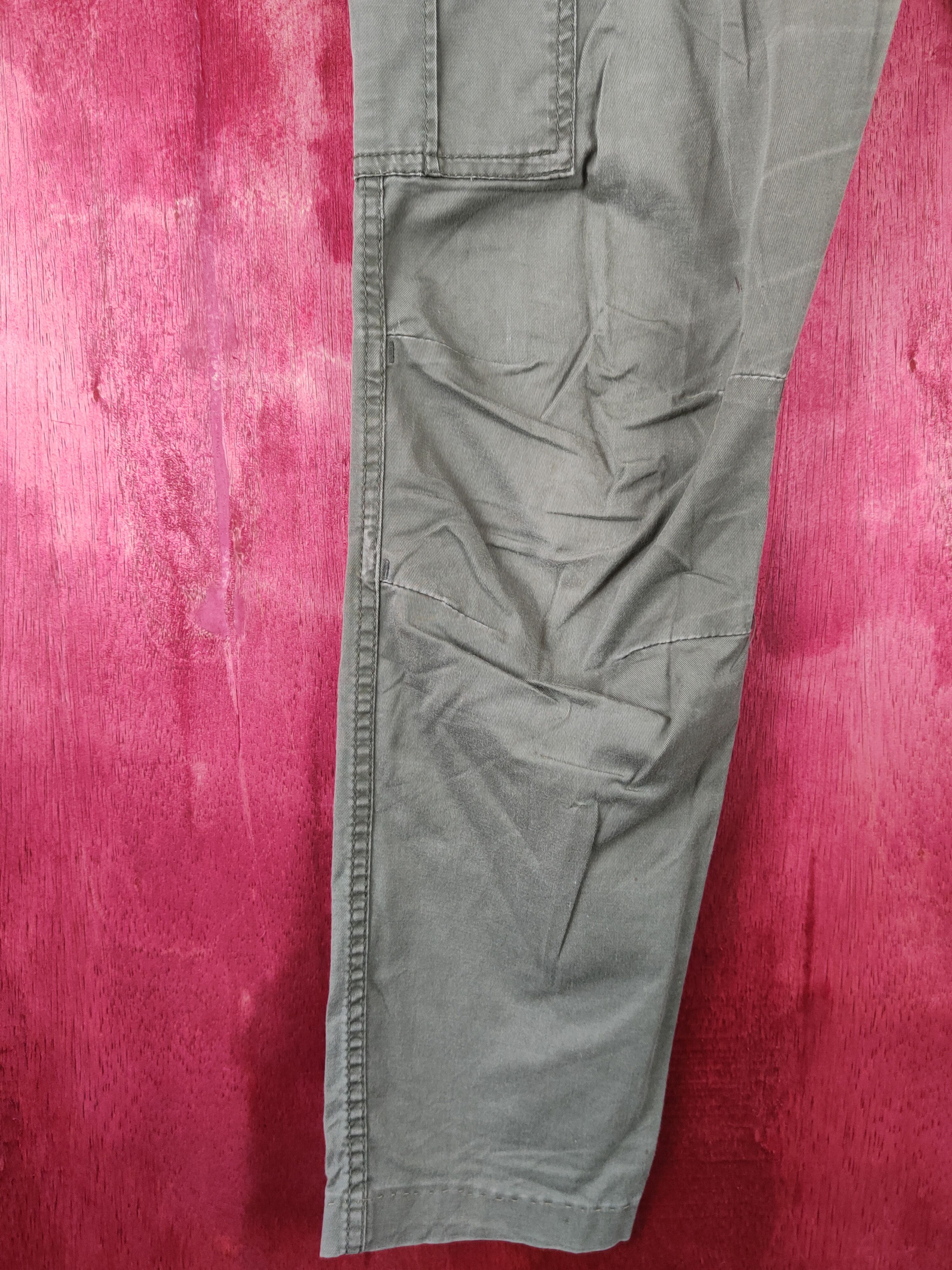 Japanese Brand X'tyle Army Green Multi Pocket Tactical Cargo Pants #S435 Size US 34 / EU 50 - 4 Thumbnail