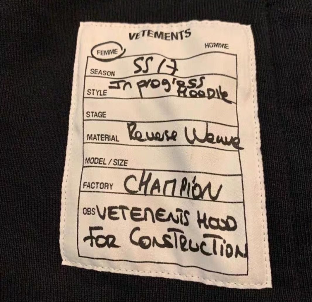 Vetements Vetements VTM SS17 Black Hoodie Size US XS / EU 42 / 0 - 2 Thumbnail