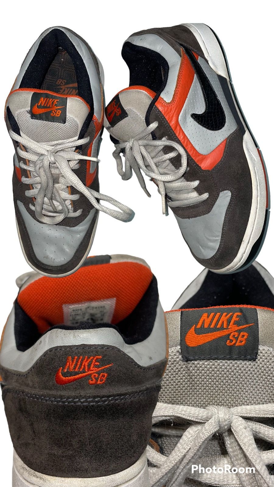 Other Rare Vintage 2007 Nike SB Zoom Air Regime Grey Black🍊 Size US 10 / EU 43 - 2 Thumbnail