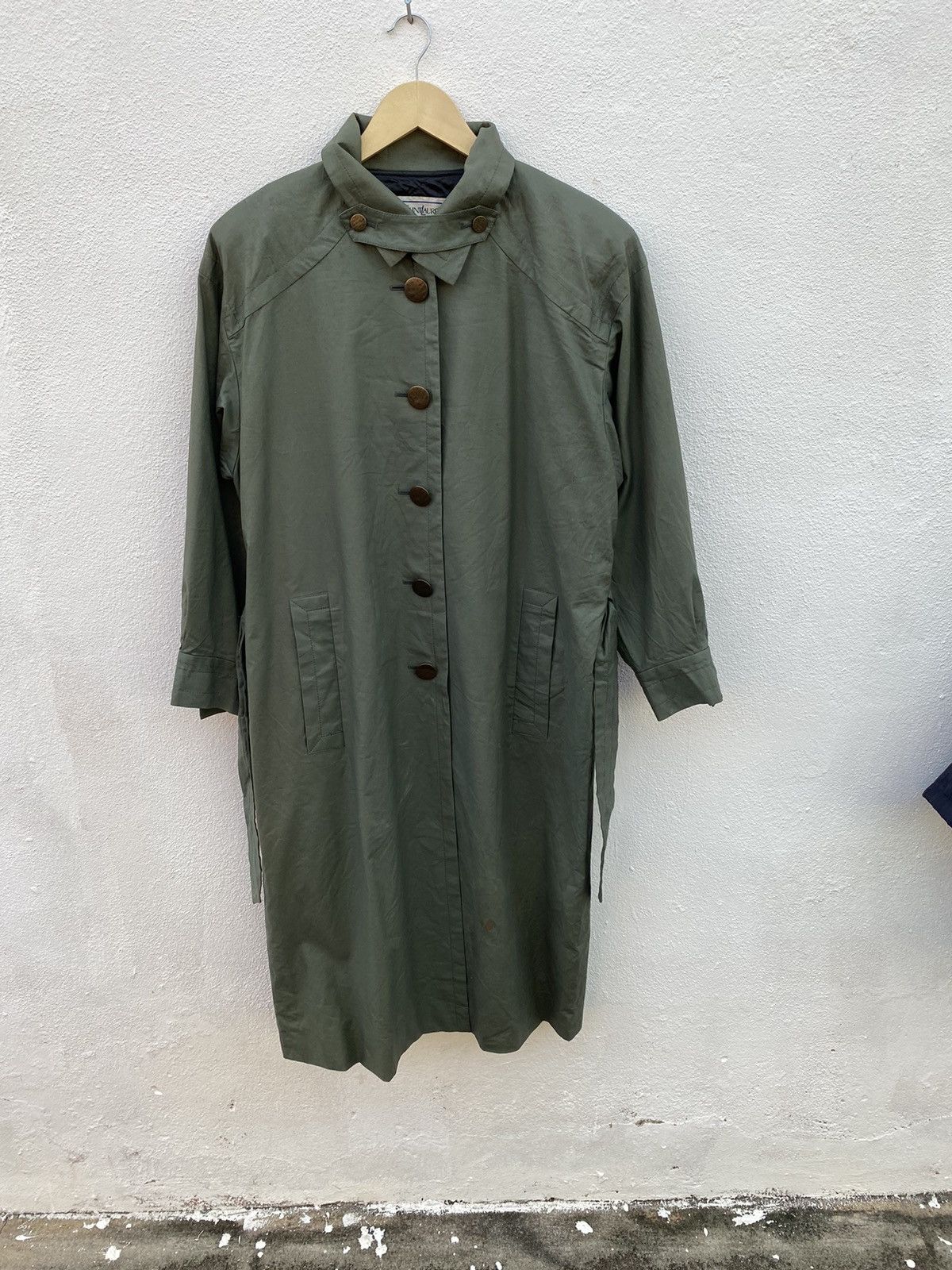 Vintage × Yves Saint Laurent Vintage Yves Saint Laurent YSL trench coat / long jacket Size US M / EU 48-50 / 2 - 3 Thumbnail
