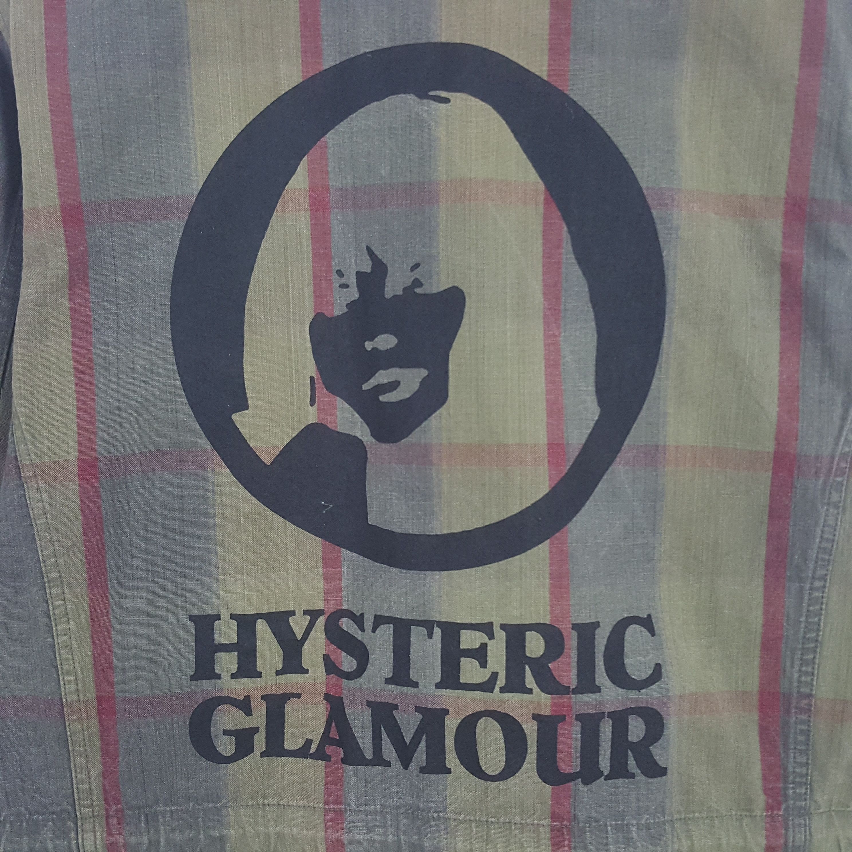Hysteric Glamour × Vintage Vintage Hysteric Glamour Custom SpellOut Logo Striped Jacket Size US M / EU 48-50 / 2 - 2 Thumbnail