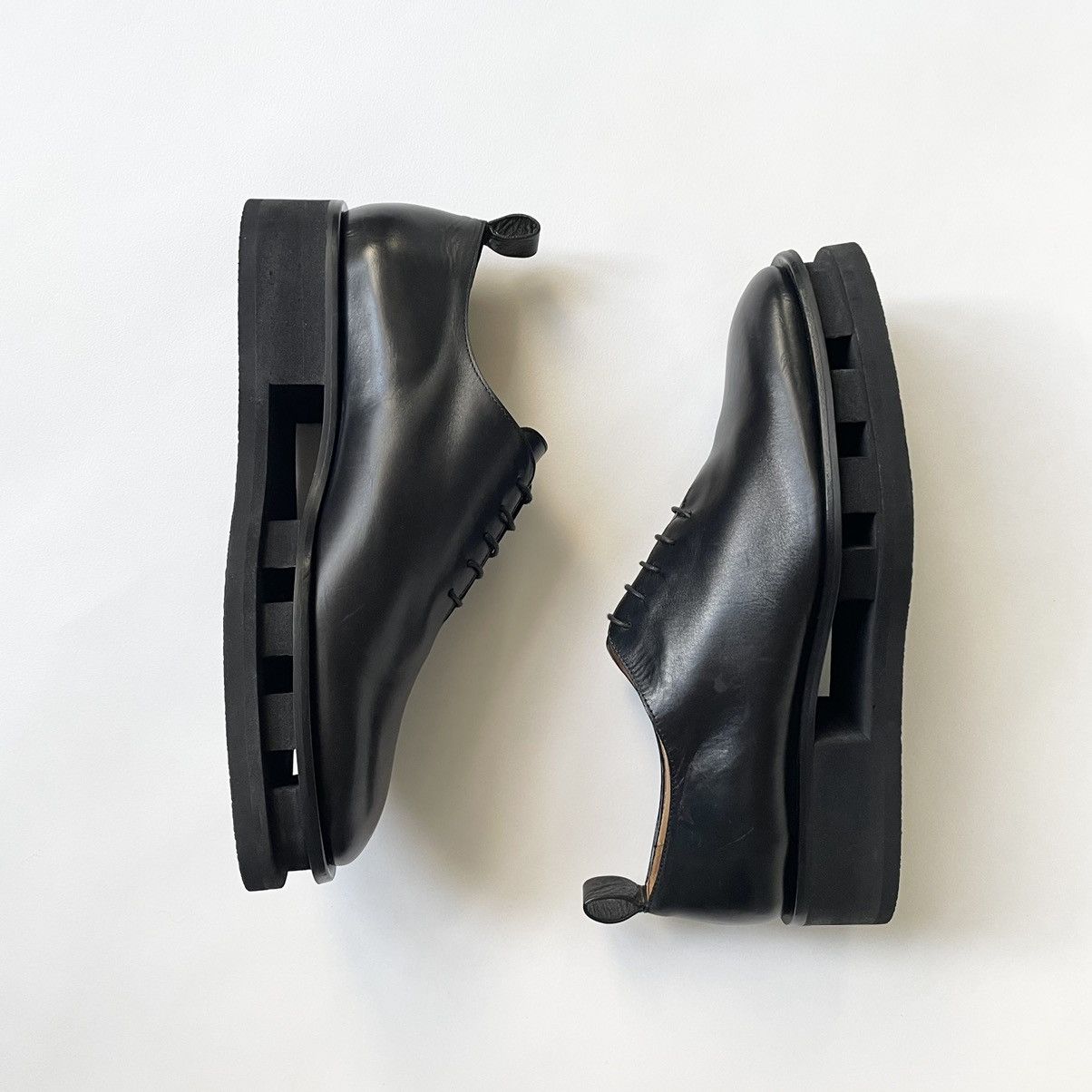 Jil Sander Cut Out Creeper Sole Oxford Shoes | Grailed