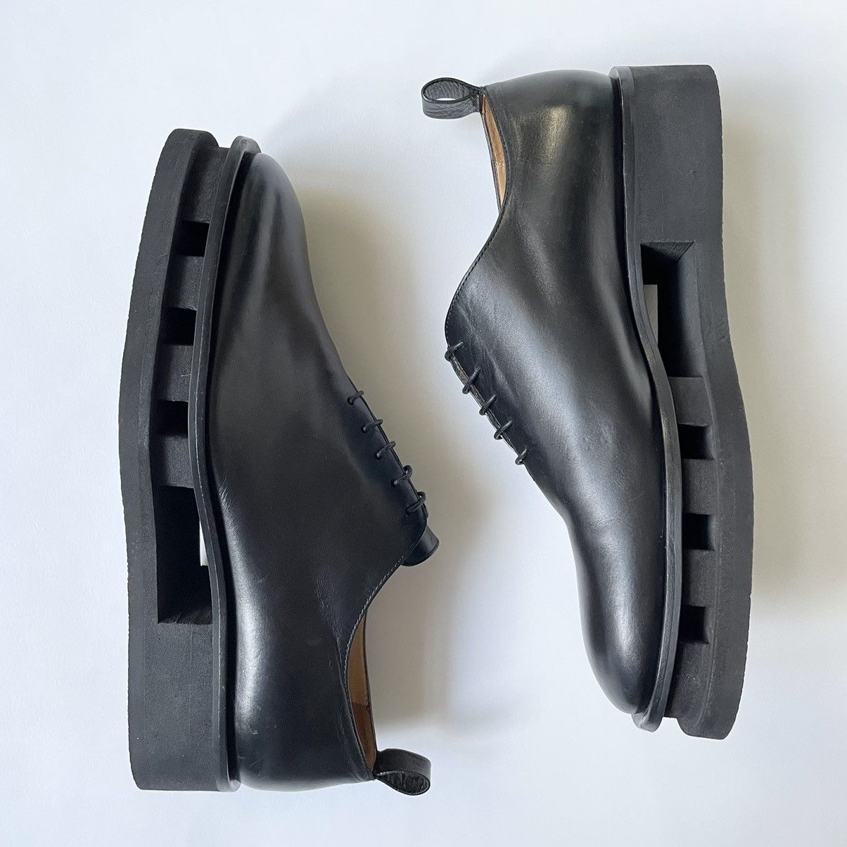 Jil Sander Cut Out Creeper Sole Oxford Shoes Size US 11 / EU 44 - 11 Thumbnail