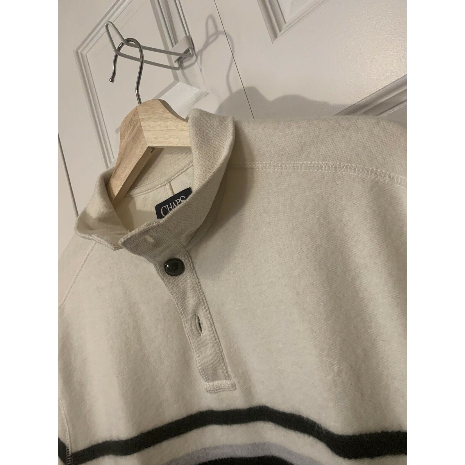 Chaps Chaps Men’s Sz L White 1/4 Button Golf Pullover Shirt Long S Size US L / EU 52-54 / 3 - 6 Thumbnail
