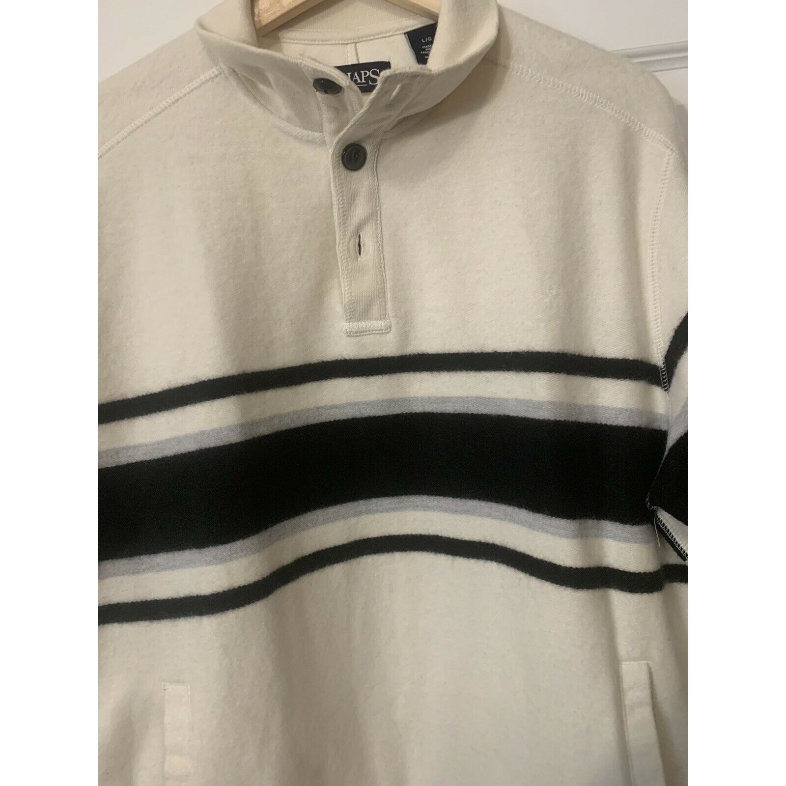 Chaps Chaps Men’s Sz L White 1/4 Button Golf Pullover Shirt Long S Size US L / EU 52-54 / 3 - 1 Thumbnail