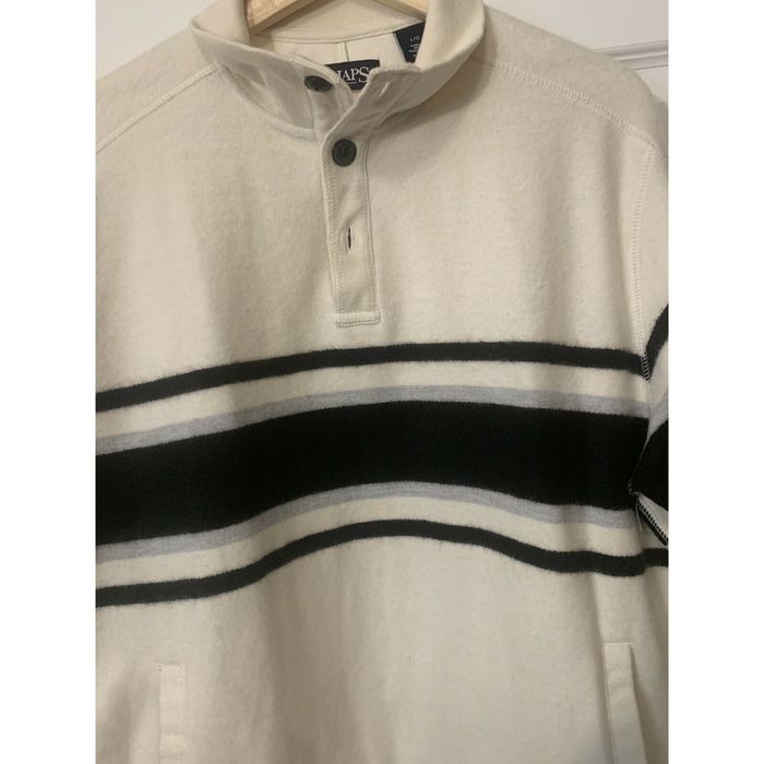 Chaps Chaps Men’s Sz L White 1/4 Button Golf Pullover Shirt Long S ...