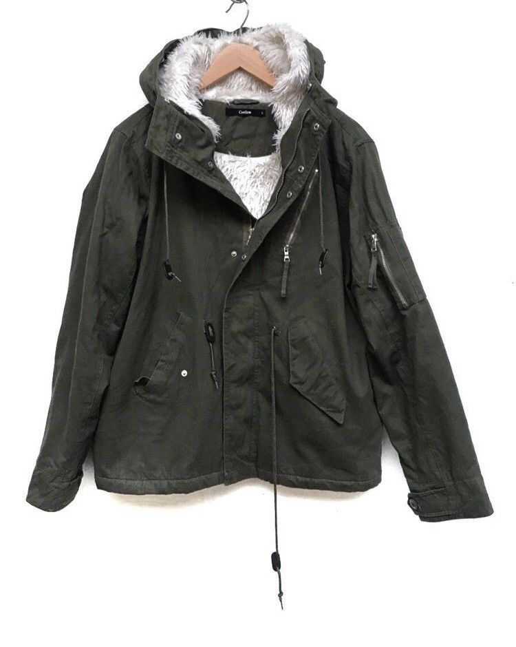 Japanese Brand × Vintage 🔥Confirm Winter Jacket Faux Fur Inside With Hoodies Size US M / EU 48-50 / 2 - 3 Thumbnail