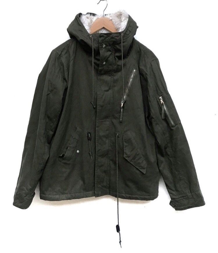 Japanese Brand × Vintage 🔥Confirm Winter Jacket Faux Fur Inside With Hoodies Size US M / EU 48-50 / 2 - 1 Thumbnail