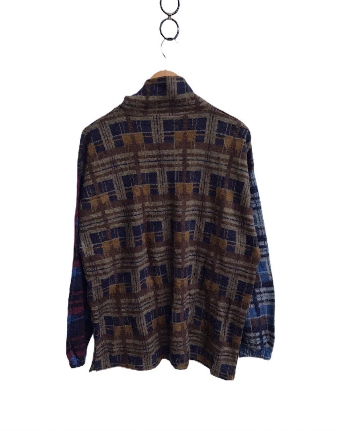 Japanese Brand 🔥Field And But Ter Multy Colour Zipper Neck Sweatshirts Size US L / EU 52-54 / 3 - 2 Thumbnail