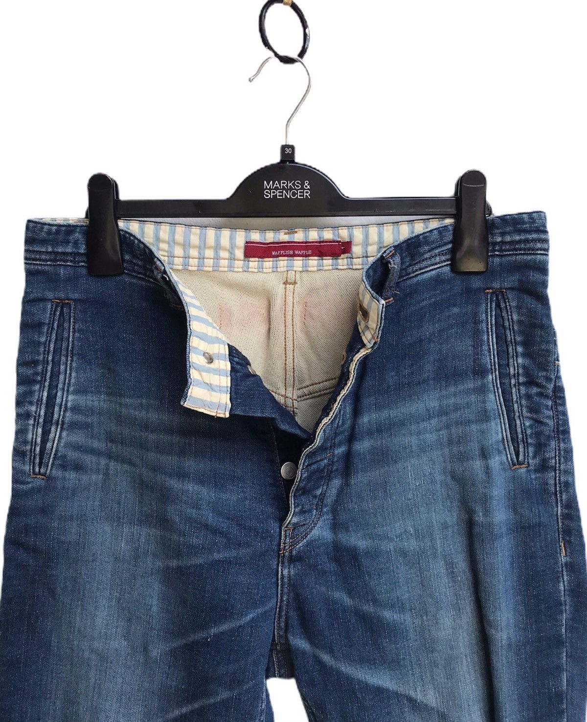 Japanese Brand × Vintage 🔥Wafflish Waffle Nice Styles Jeans Size US 32 / EU 48 - 5 Thumbnail