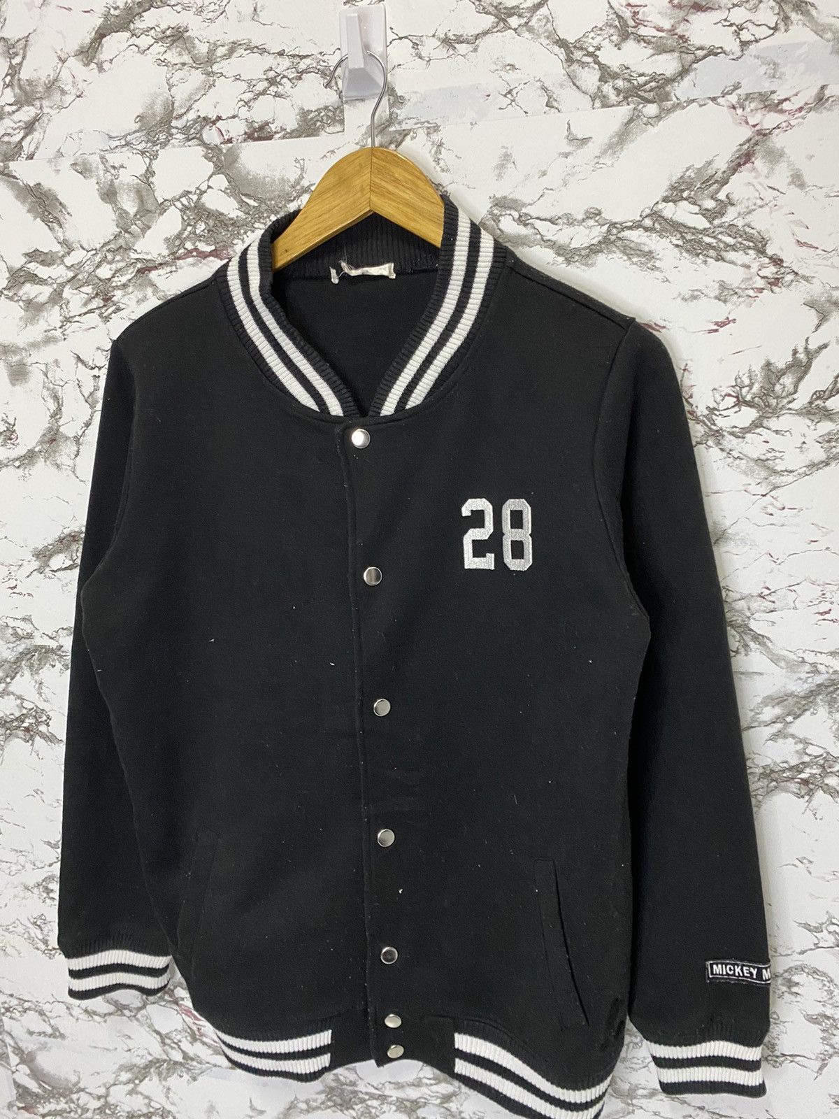 Disney × Vintage Mickey Mouse Spell Out Varsity Jacket Size US M / EU 48-50 / 2 - 4 Thumbnail