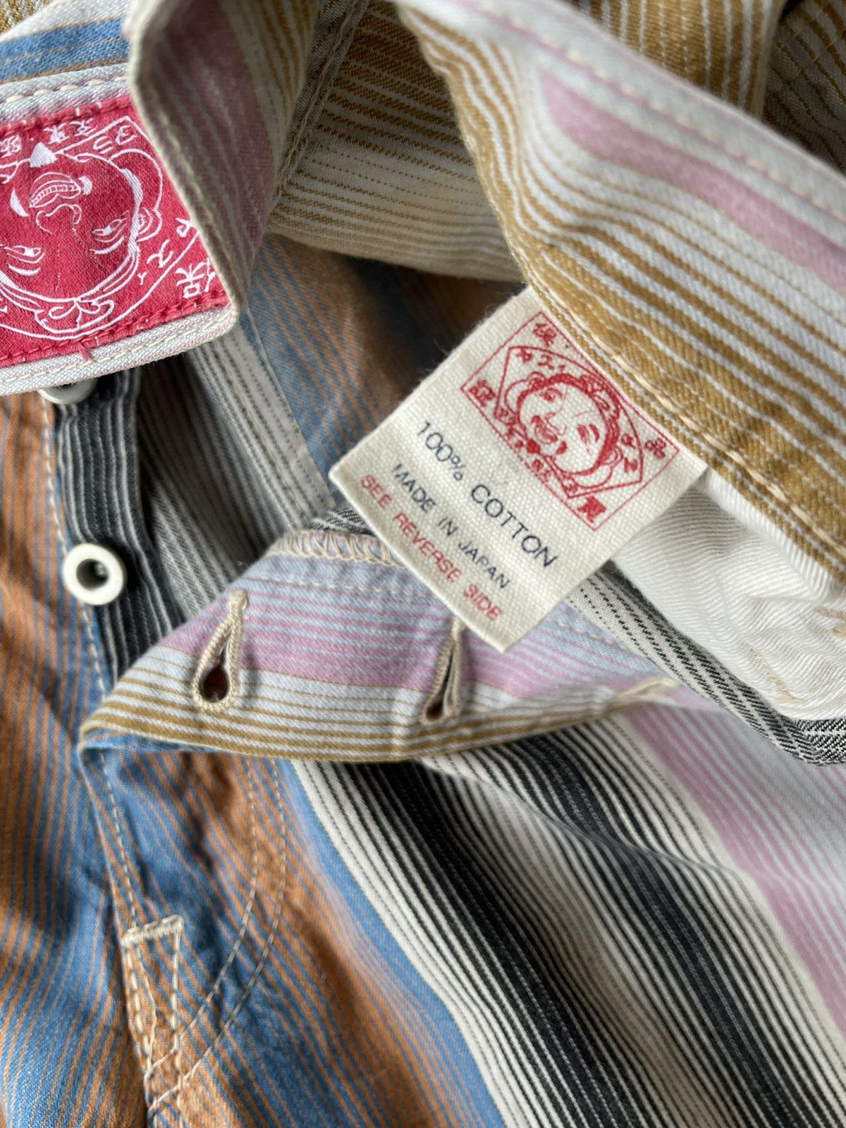 Evisu Rare Evisu Yamane Deluxe Hayaoki Short multicolour Size US 34 / EU 50 - 9 Thumbnail